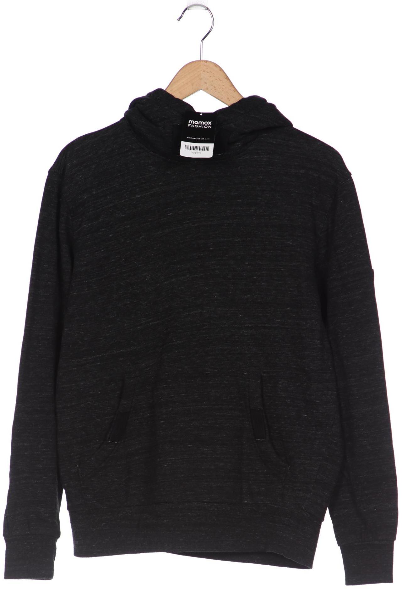 

Solid Herren Kapuzenpullover, schwarz