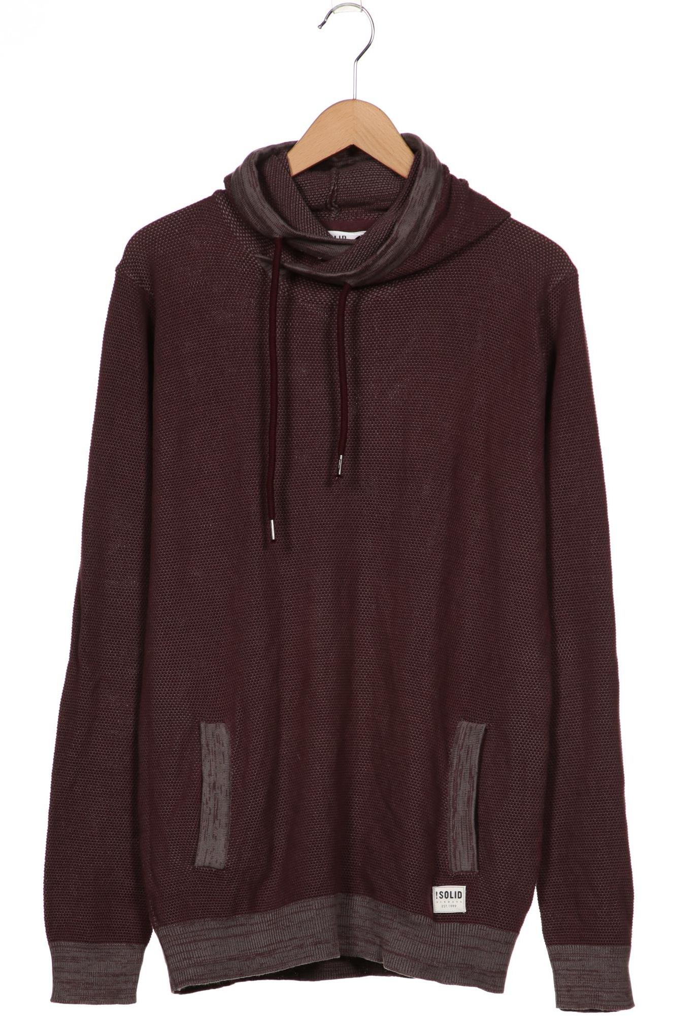 

Solid Herren Kapuzenpullover, bordeaux, Gr. 56
