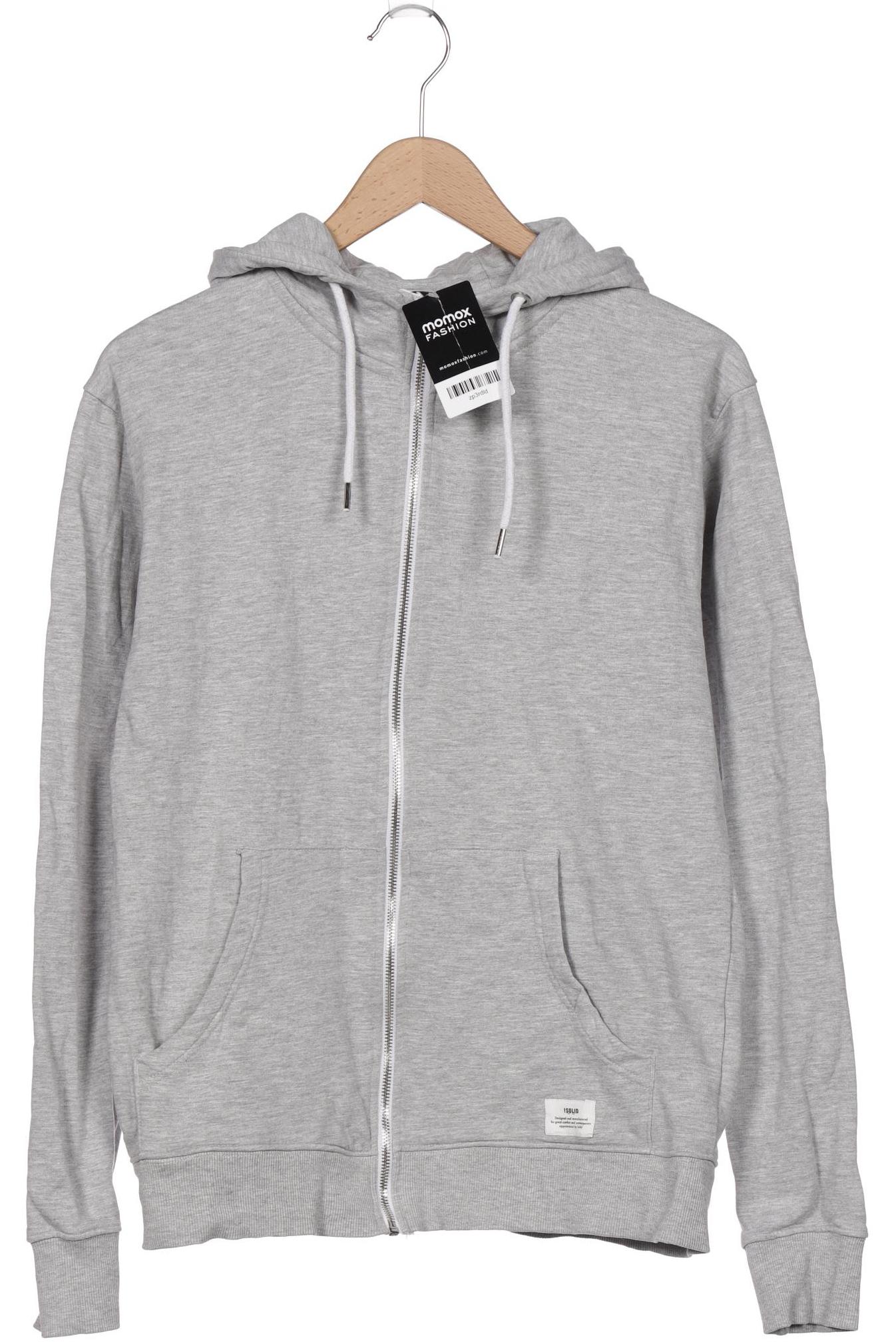

Solid Herren Kapuzenpullover, grau, Gr. 48