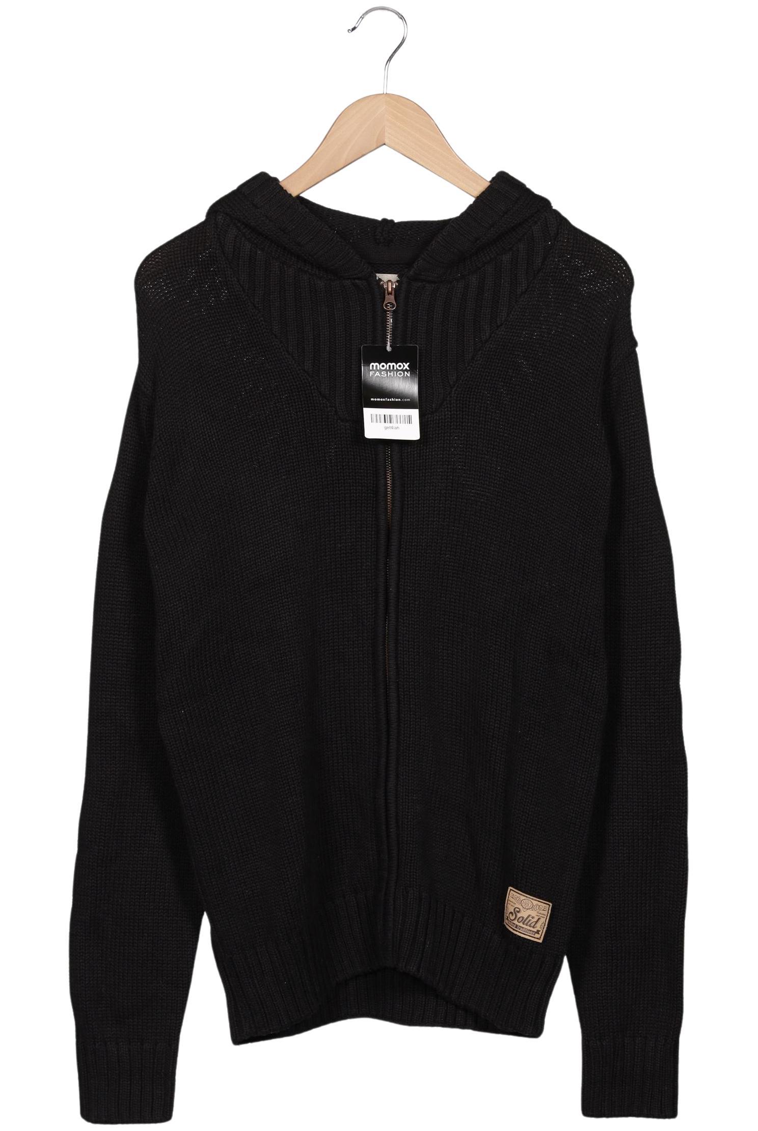 Thumbnail - Solid Herren Kapuzenpullover, schwarz, Gr. 48