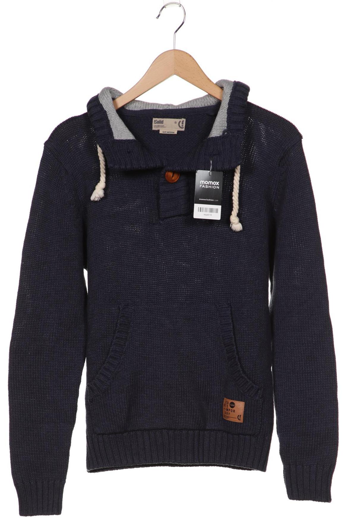 

Solid Herren Kapuzenpullover, marineblau