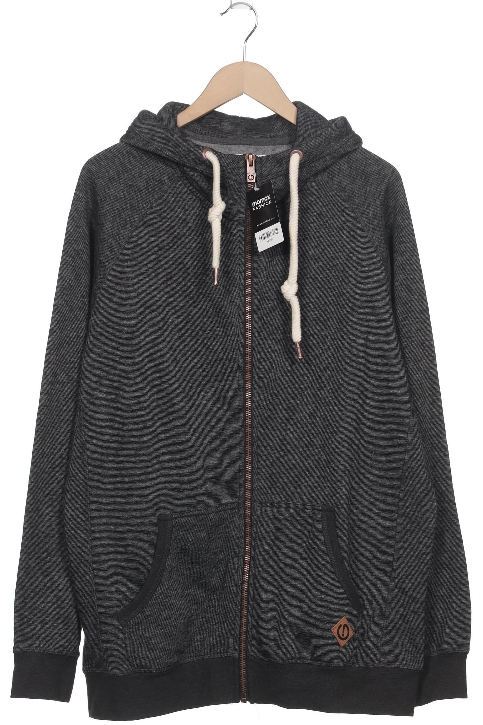 

Solid Herren Kapuzenpullover, grau, Gr. 56