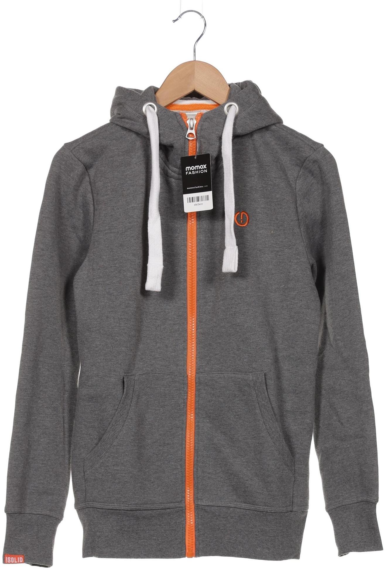 

Solid Herren Kapuzenpullover, grau, Gr. 46