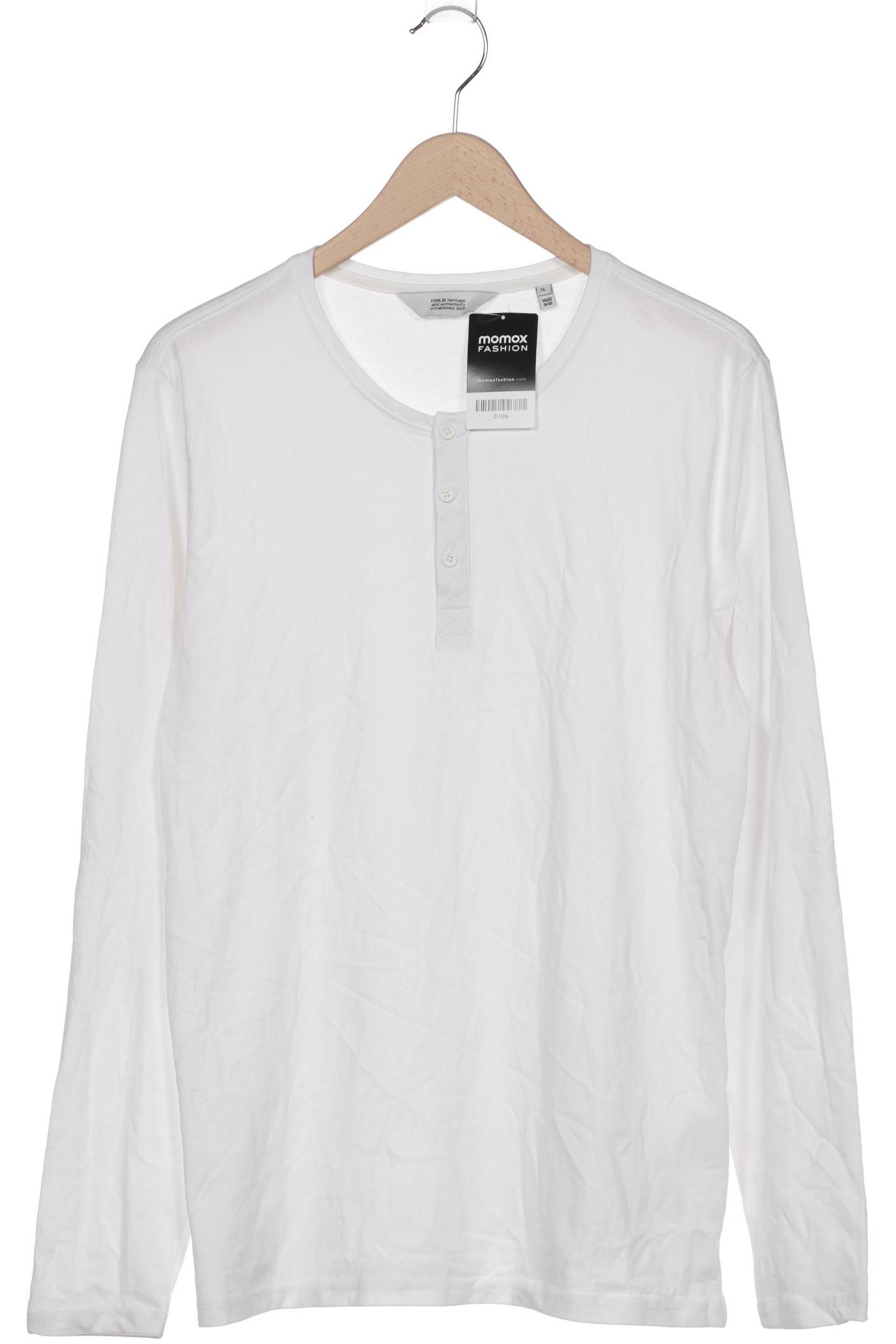 

Solid Herren Langarmshirt, weiß, Gr. 54