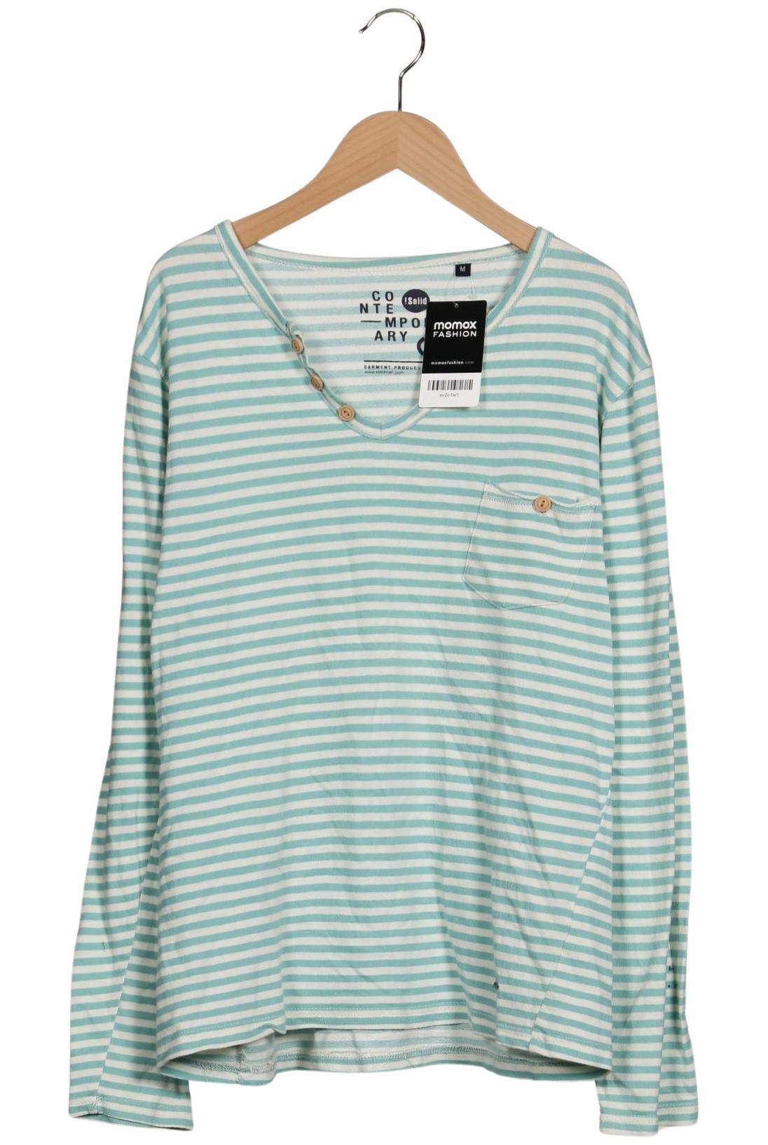 

Solid Herren Langarmshirt, türkis, Gr. 48