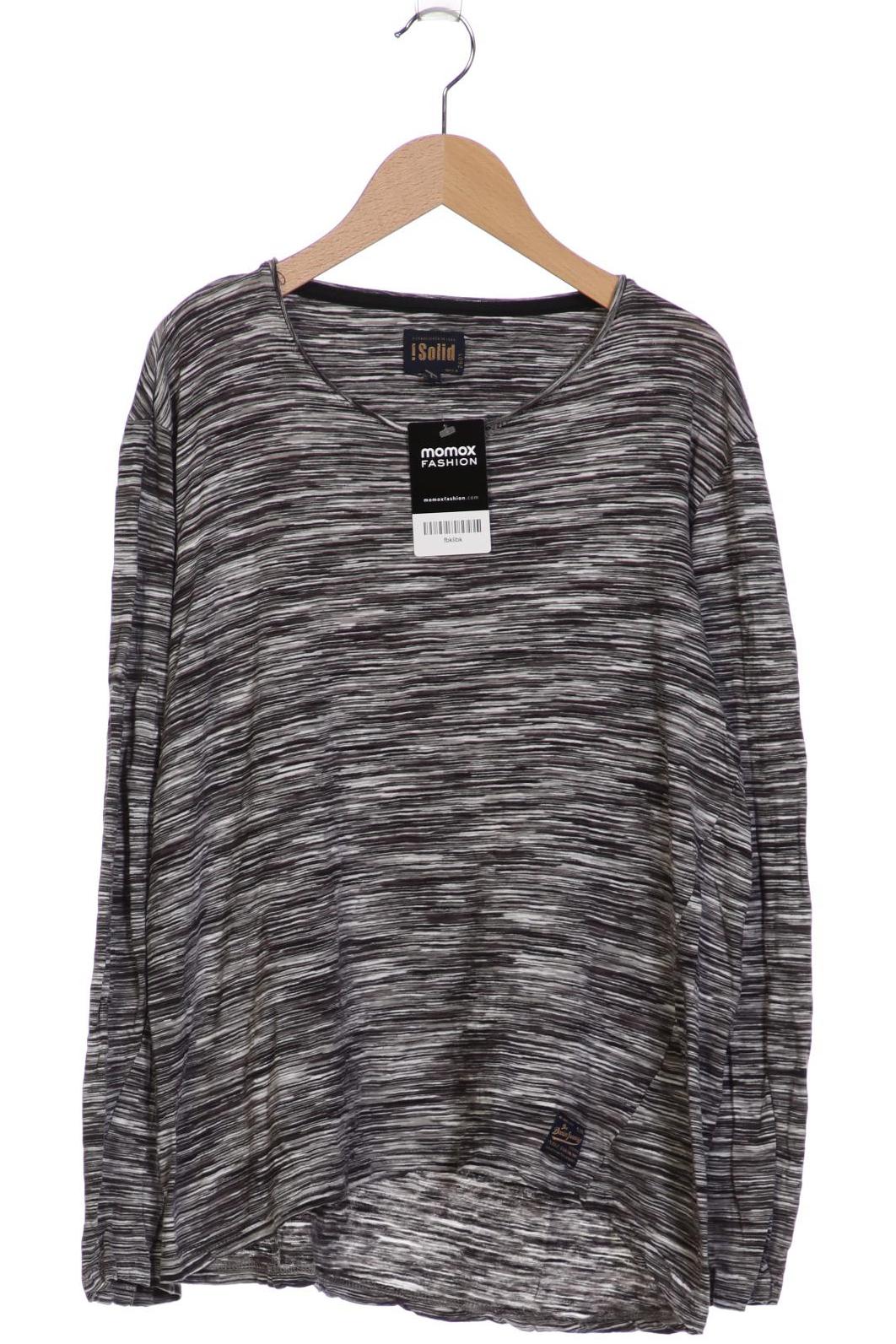 

Solid Herren Langarmshirt, grau, Gr. 52