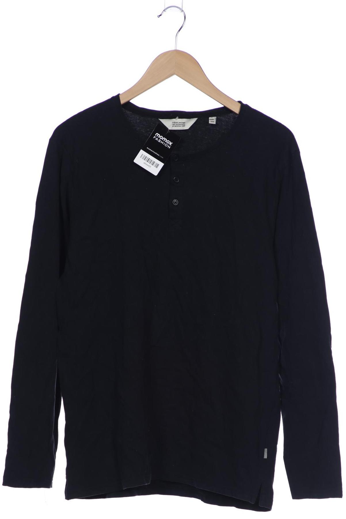 

Solid Herren Langarmshirt, marineblau, Gr. 54