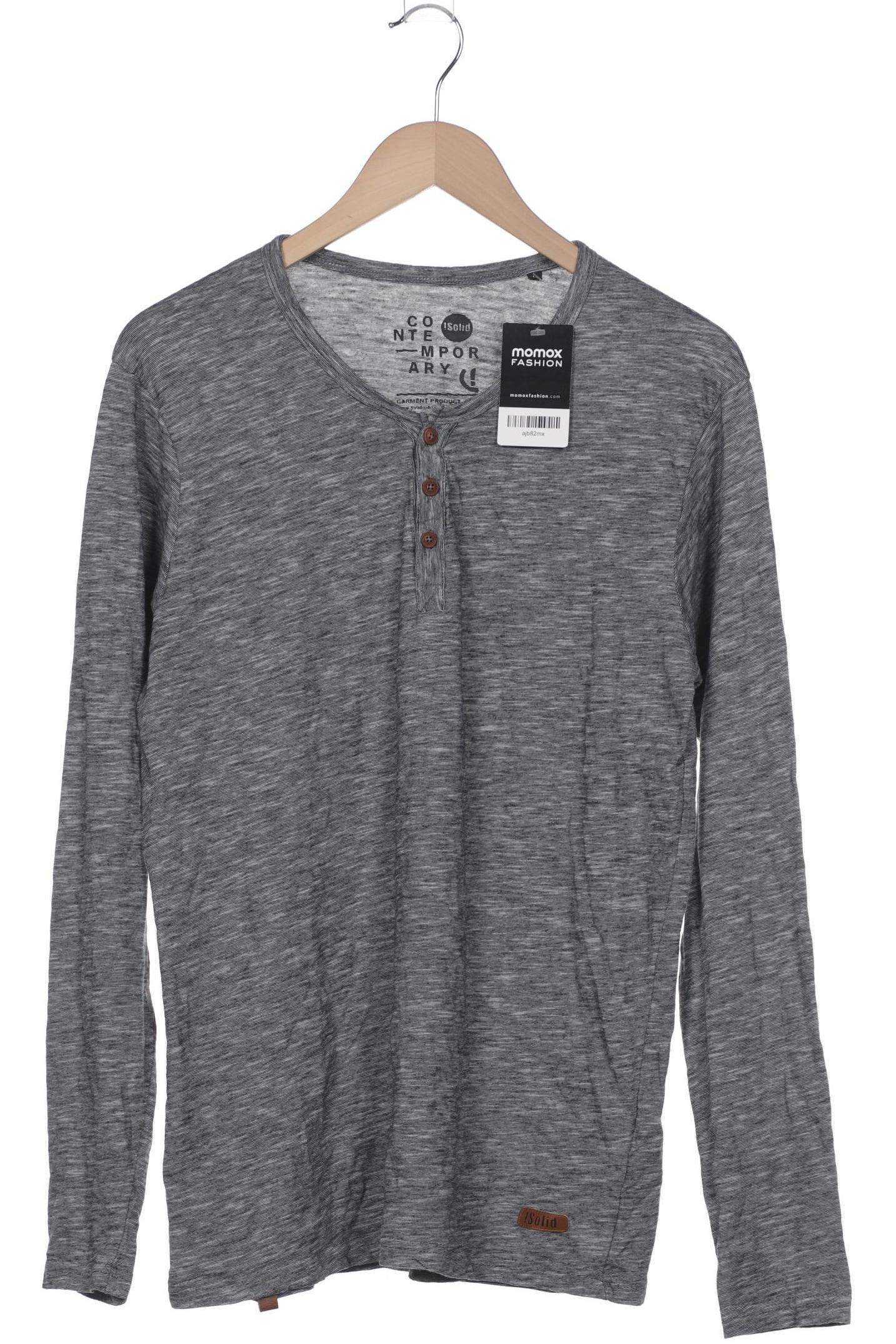 

Solid Herren Langarmshirt, grau, Gr. 52