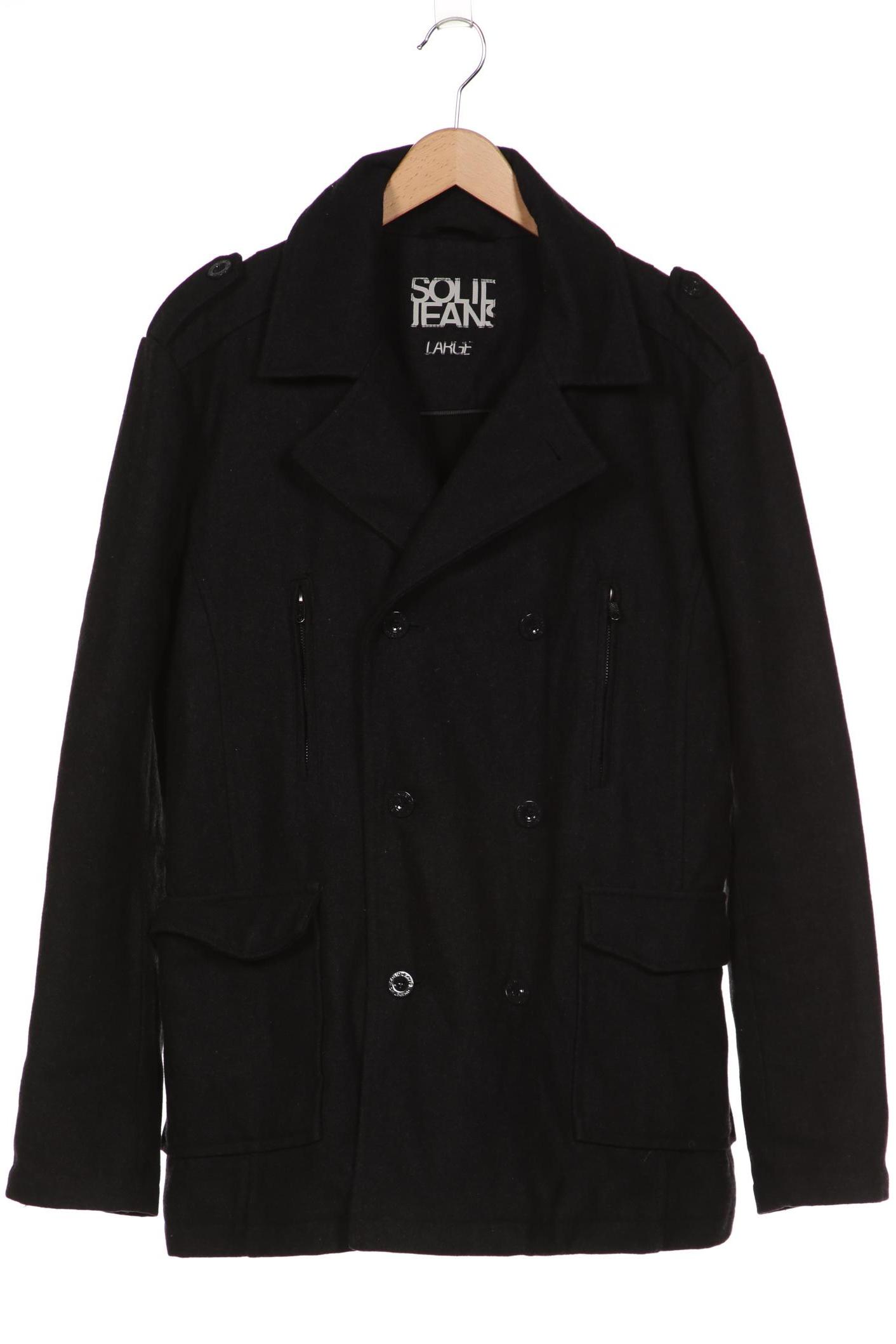 

Solid Herren Mantel, schwarz