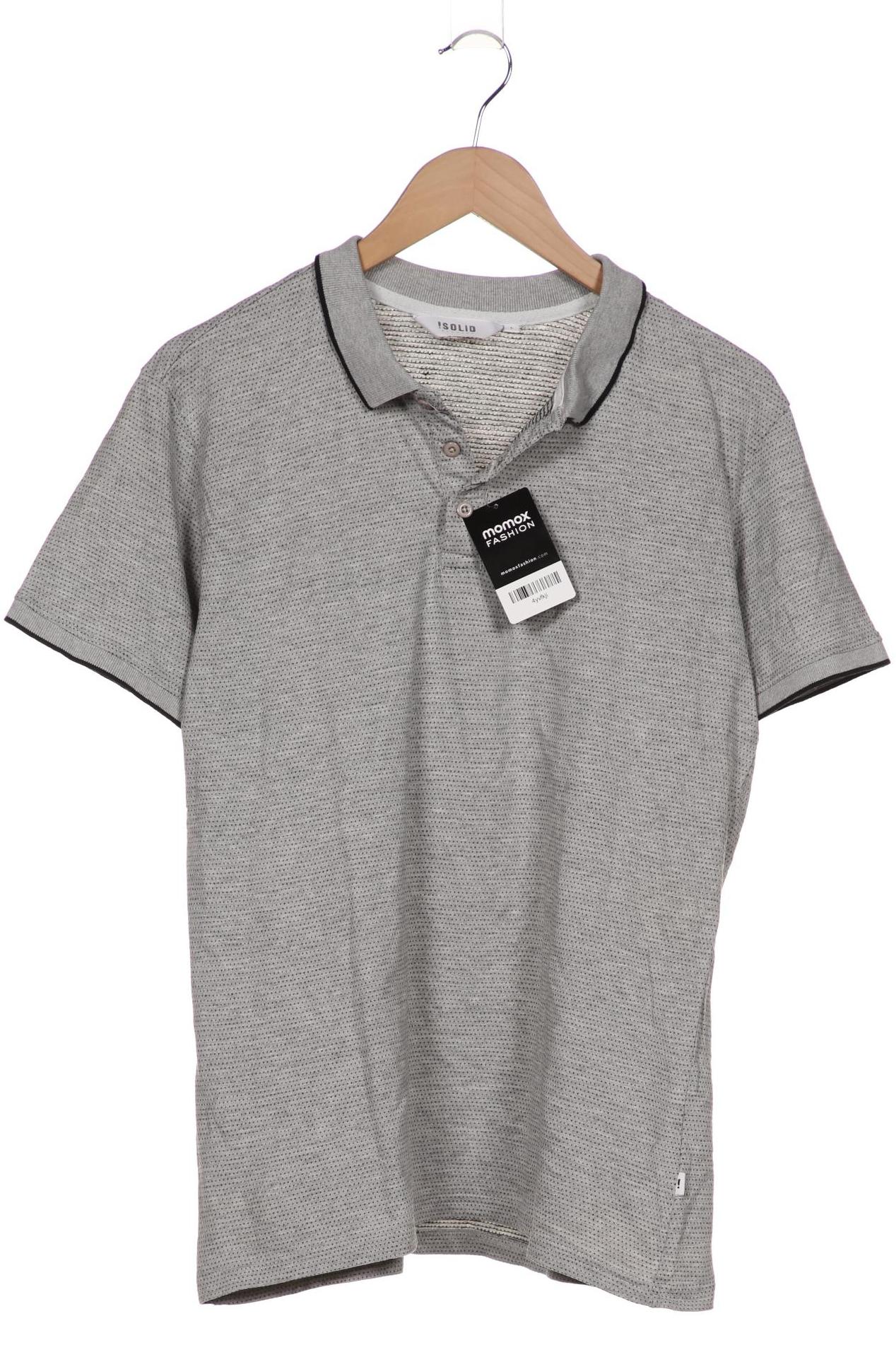 

Solid Herren Poloshirt, grau, Gr. 52