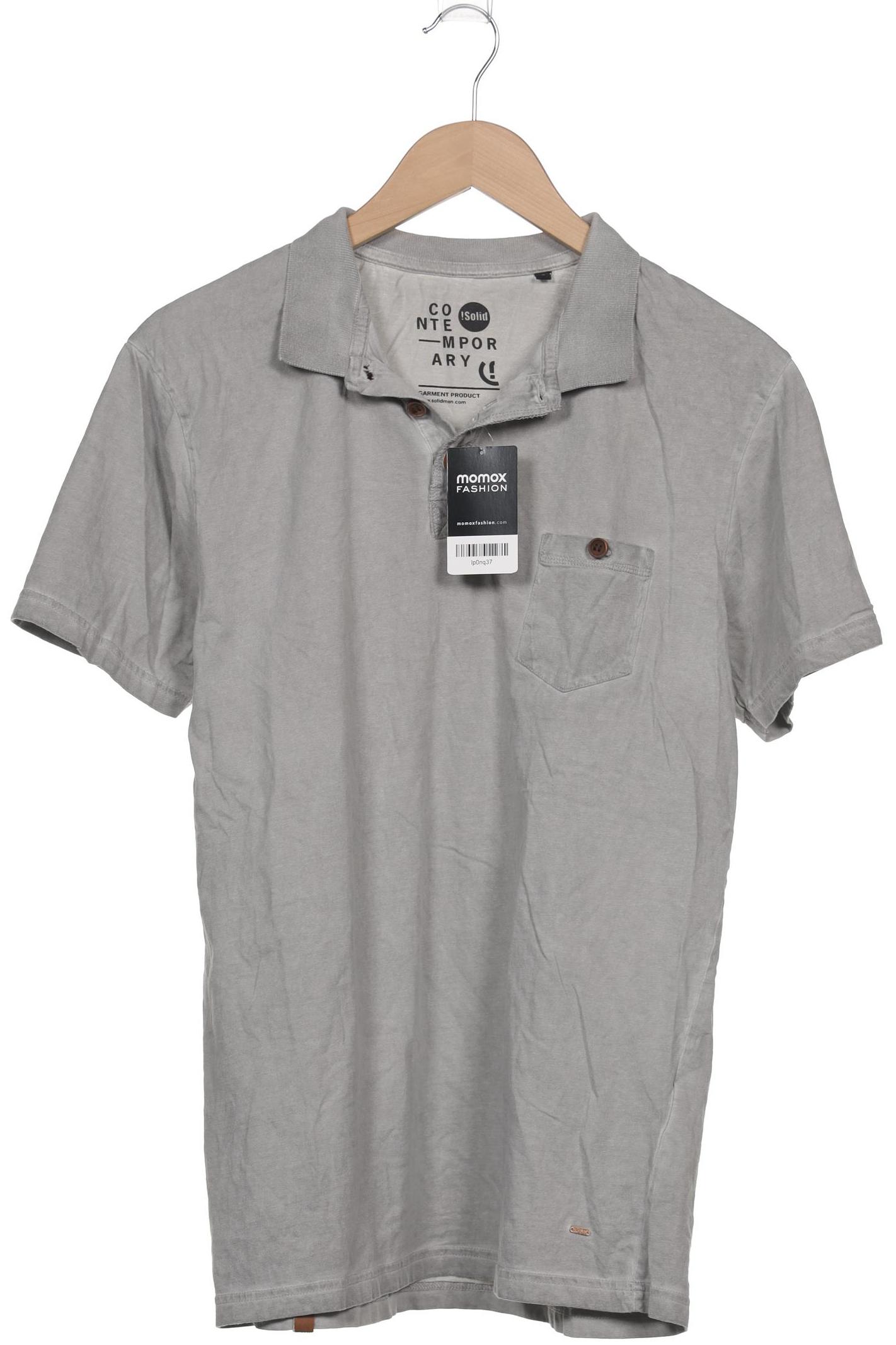 

Solid Herren Poloshirt, grau, Gr. 52