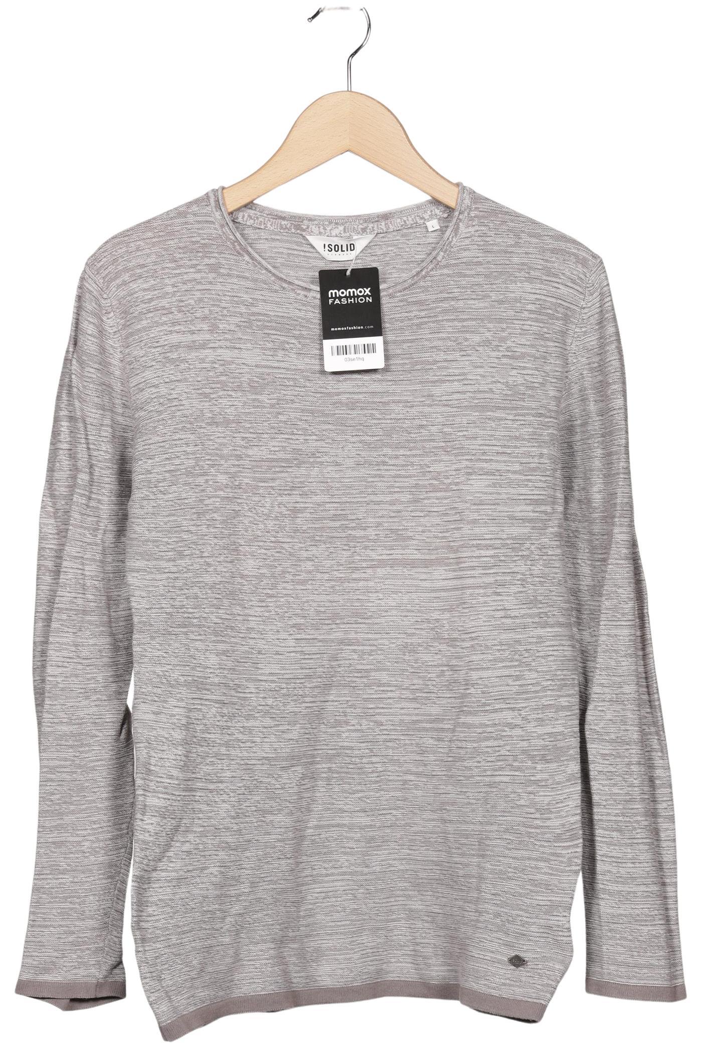 Thumbnail - Solid Herren Pullover, grau, Gr. 52