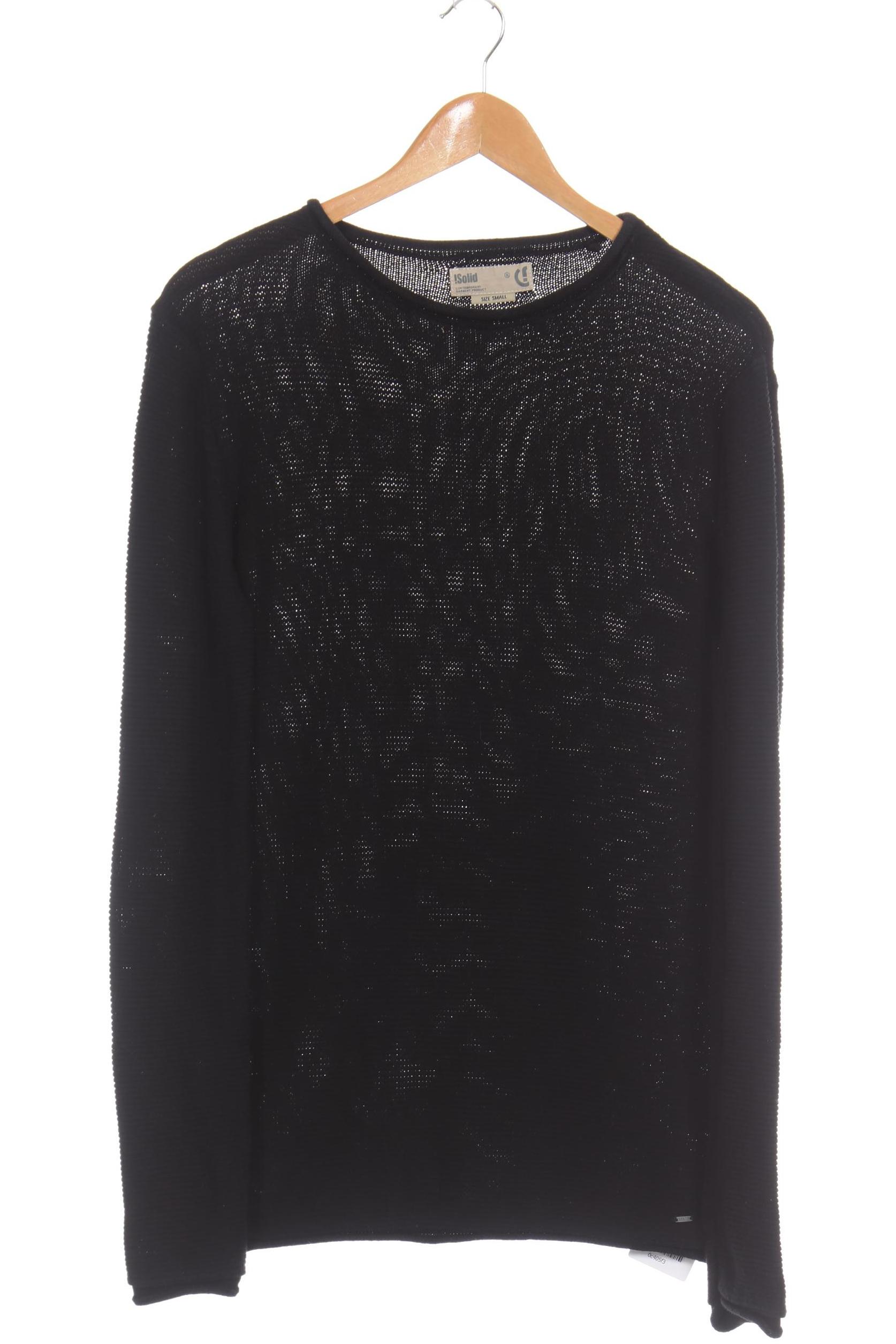 Thumbnail - Solid Herren Pullover, schwarz, Gr.