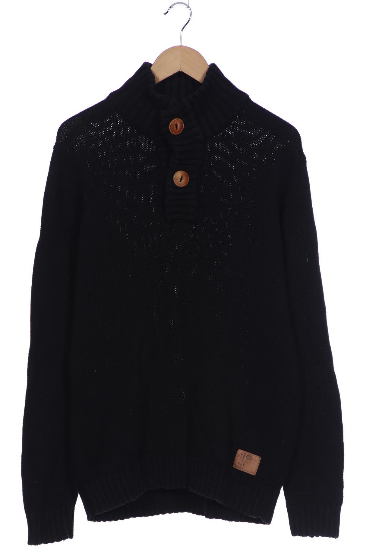 

Solid Herren Pullover, schwarz, Gr. 56