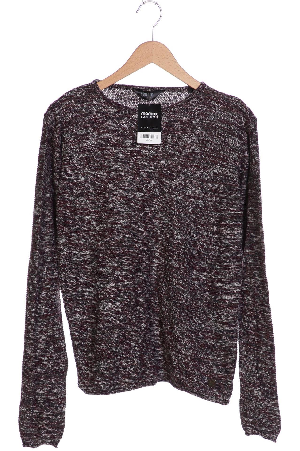 

Solid Herren Pullover, bordeaux