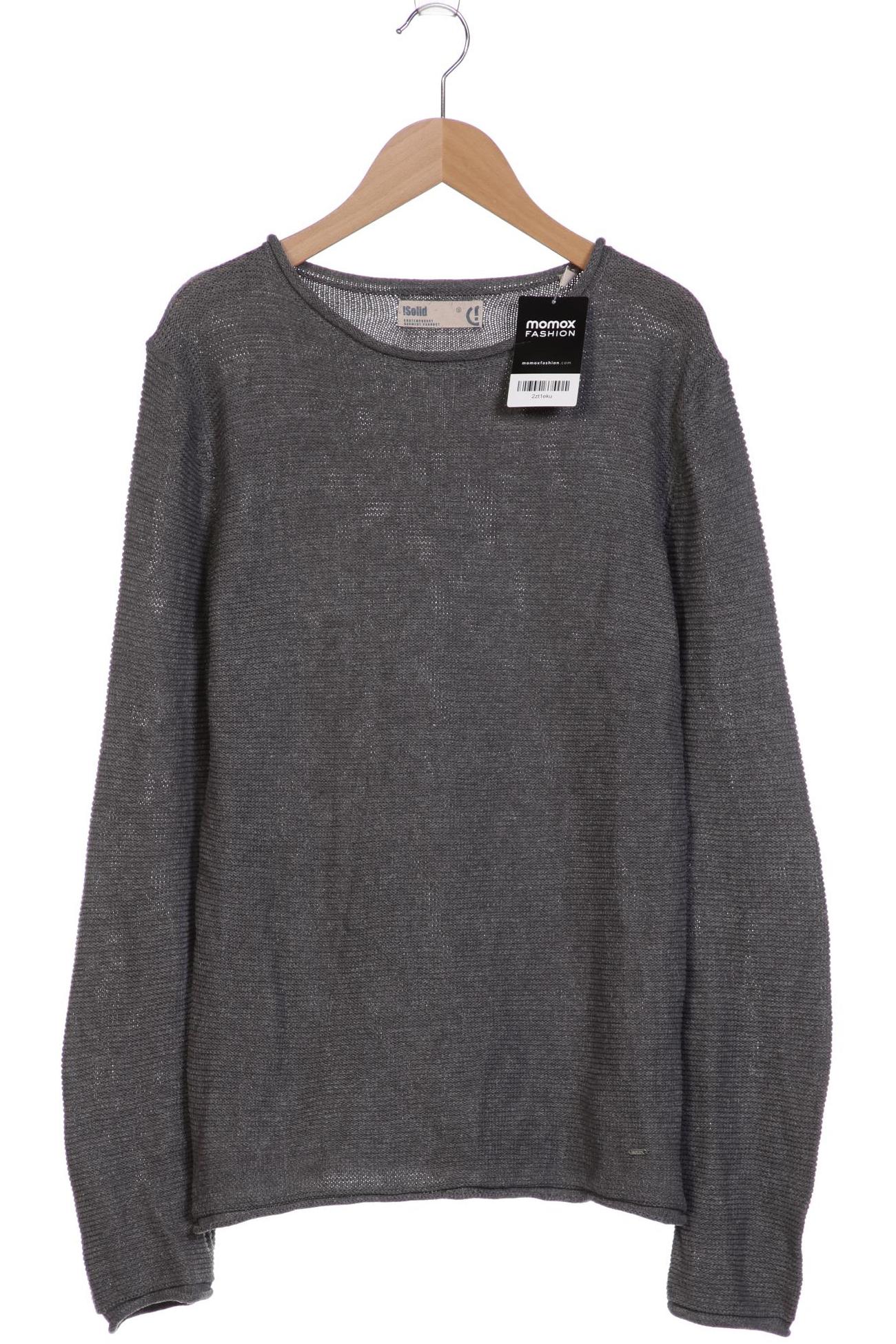 

Solid Herren Pullover, grau