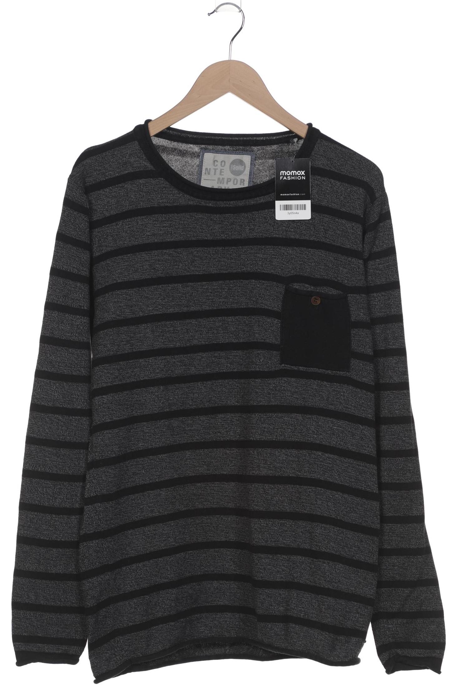 

Solid Herren Pullover, grau, Gr. 52