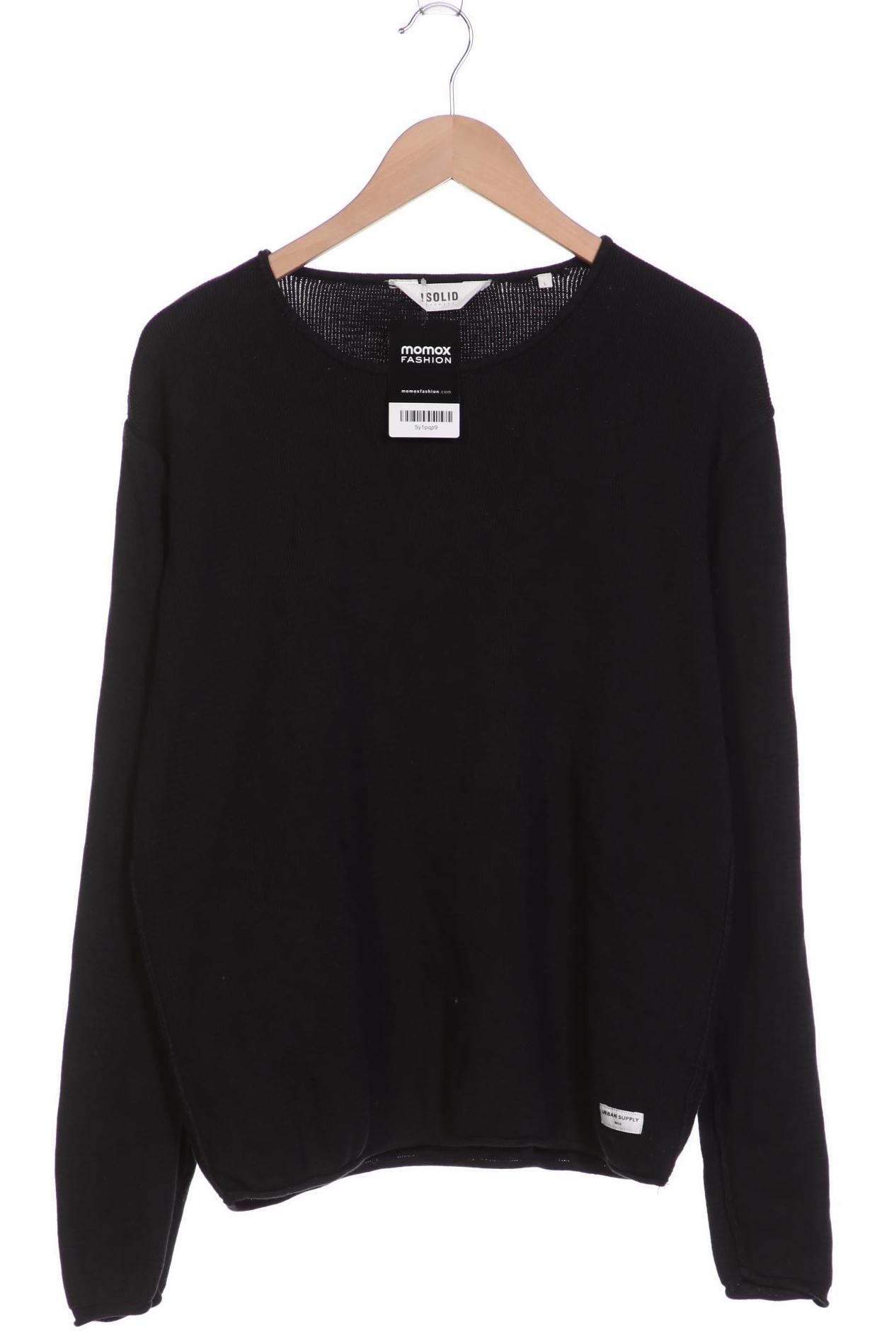 

Solid Herren Pullover, schwarz, Gr. 52