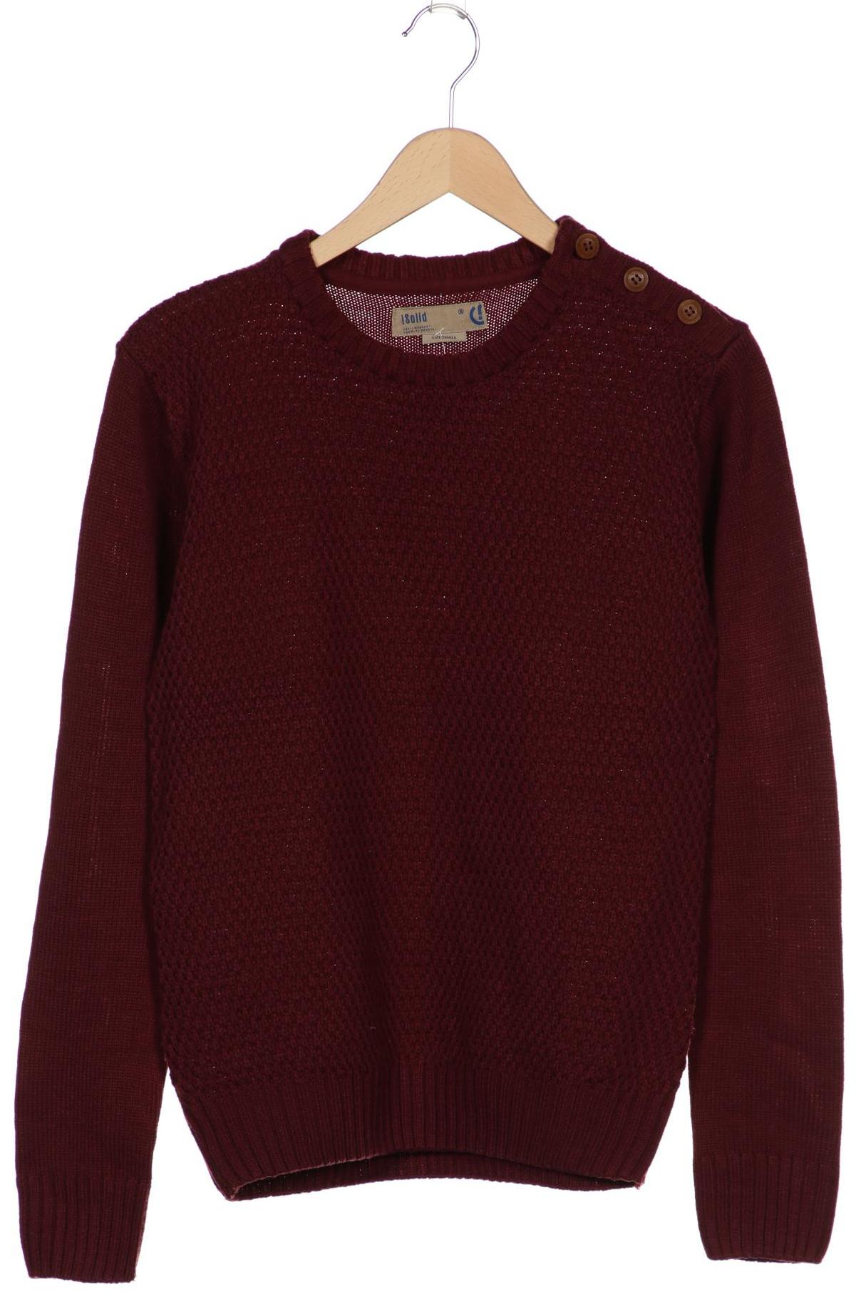 

Solid Herren Pullover, bordeaux