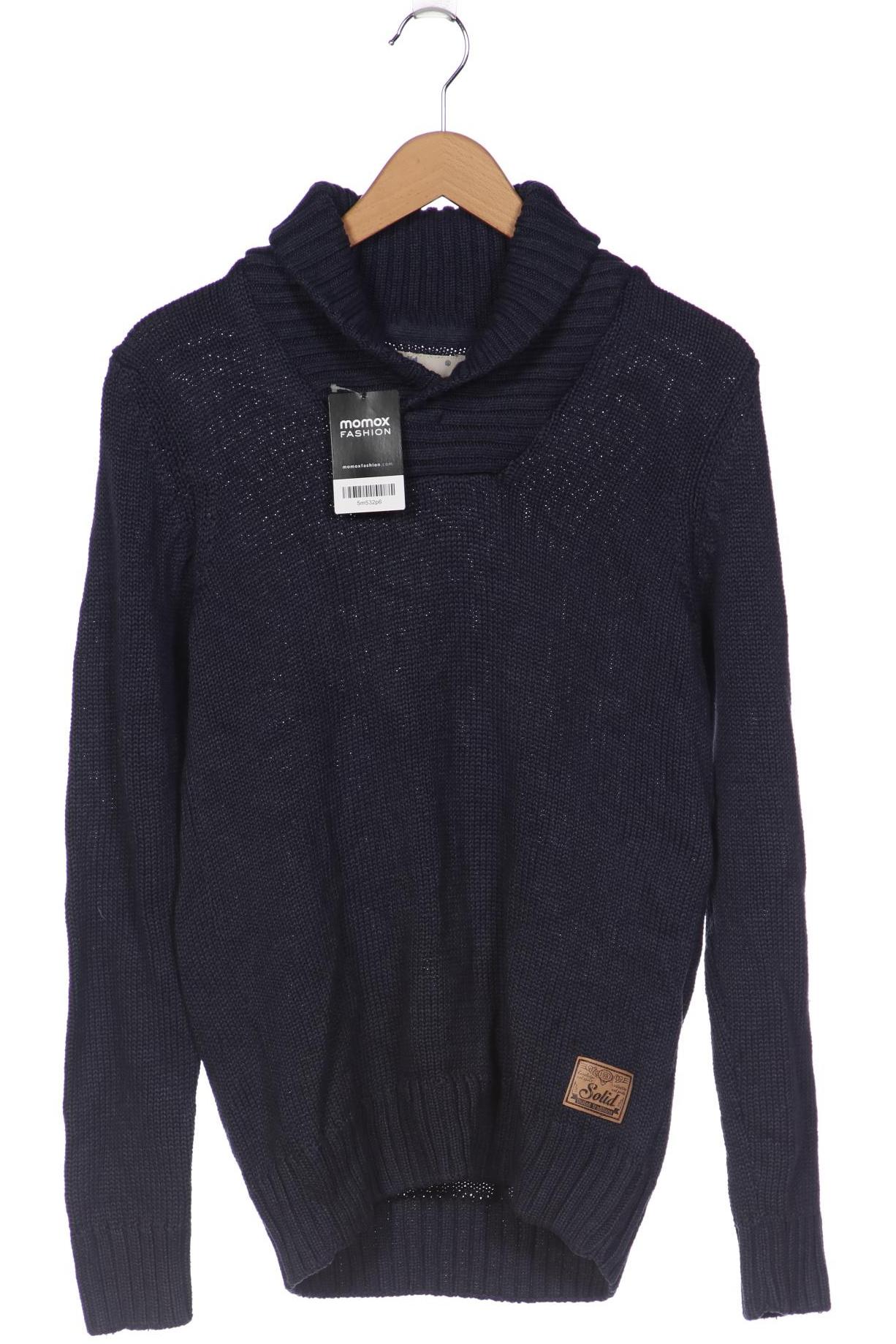 

Solid Herren Pullover, blau