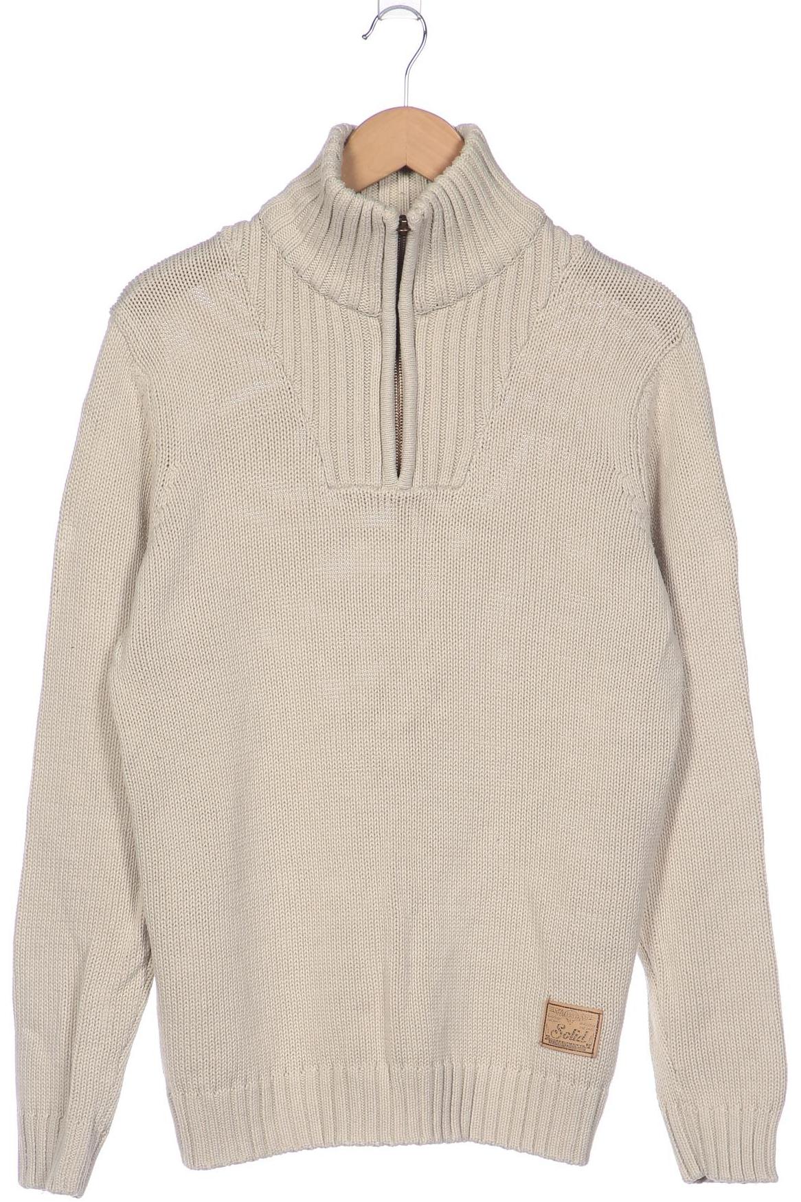 

Solid Herren Pullover, beige, Gr. 52