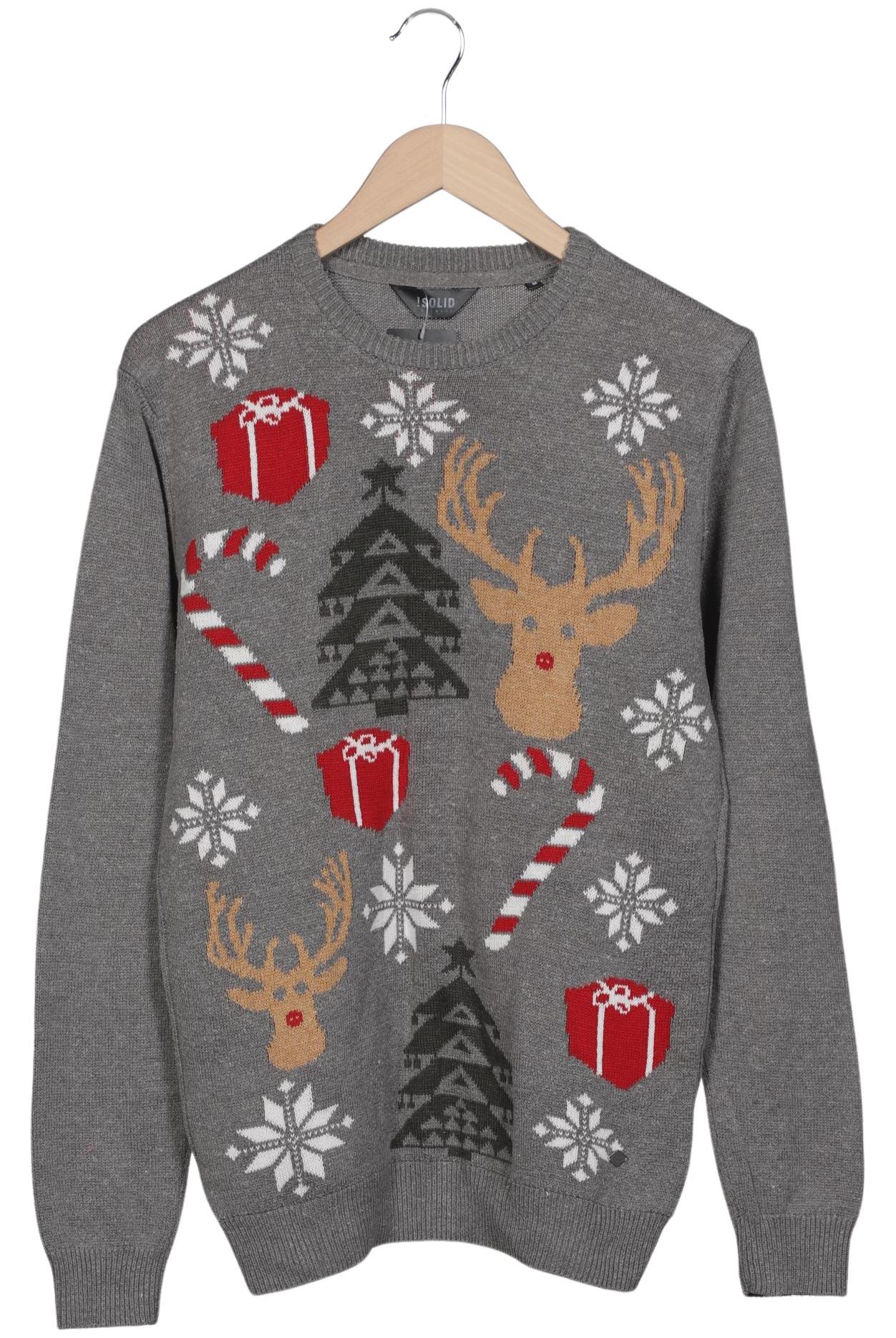 

Solid Herren Pullover, grau, Gr. 48