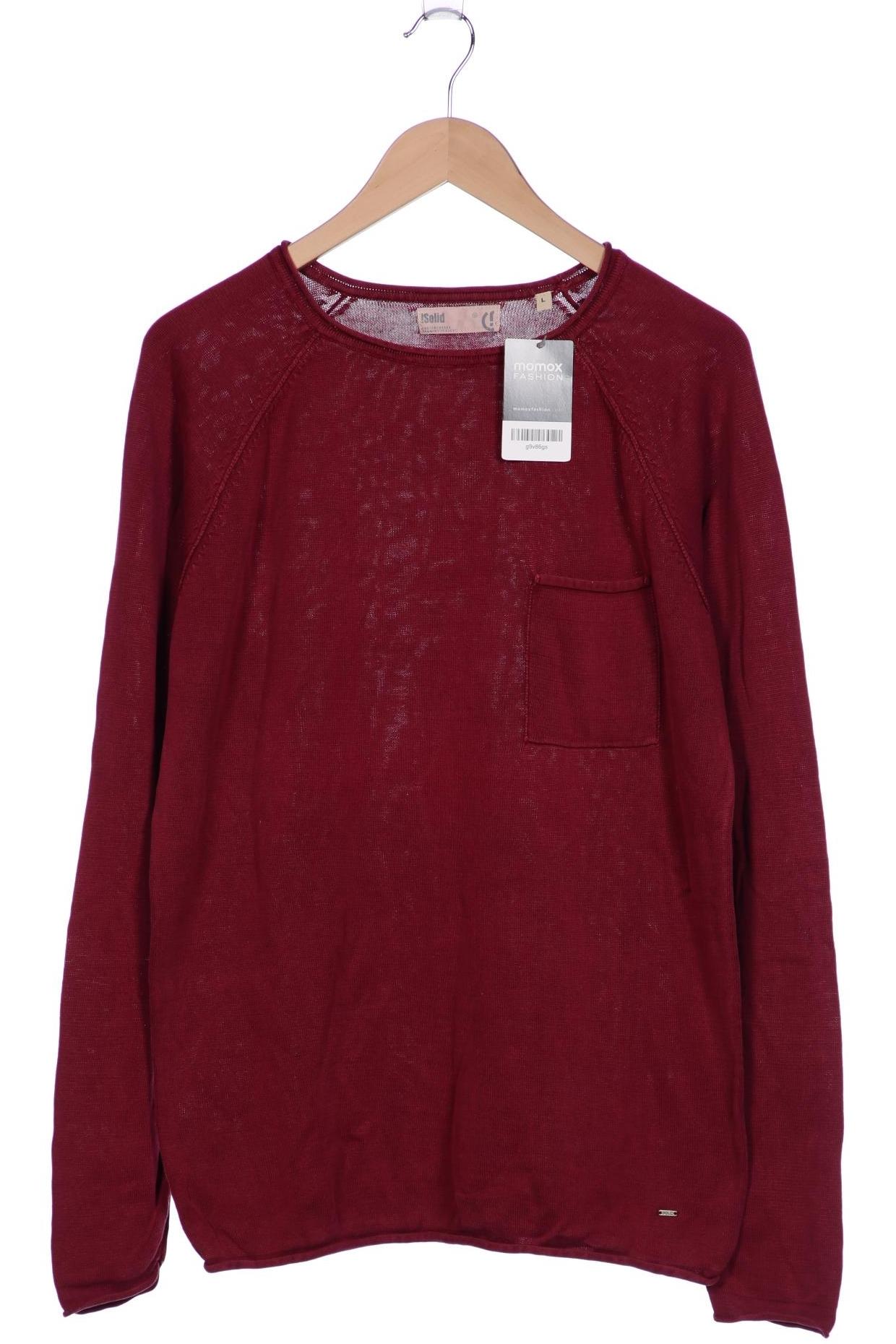 

Solid Herren Pullover, bordeaux, Gr. 52