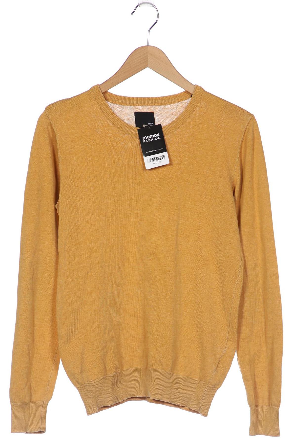 

Solid Herren Pullover, gelb, Gr. 46