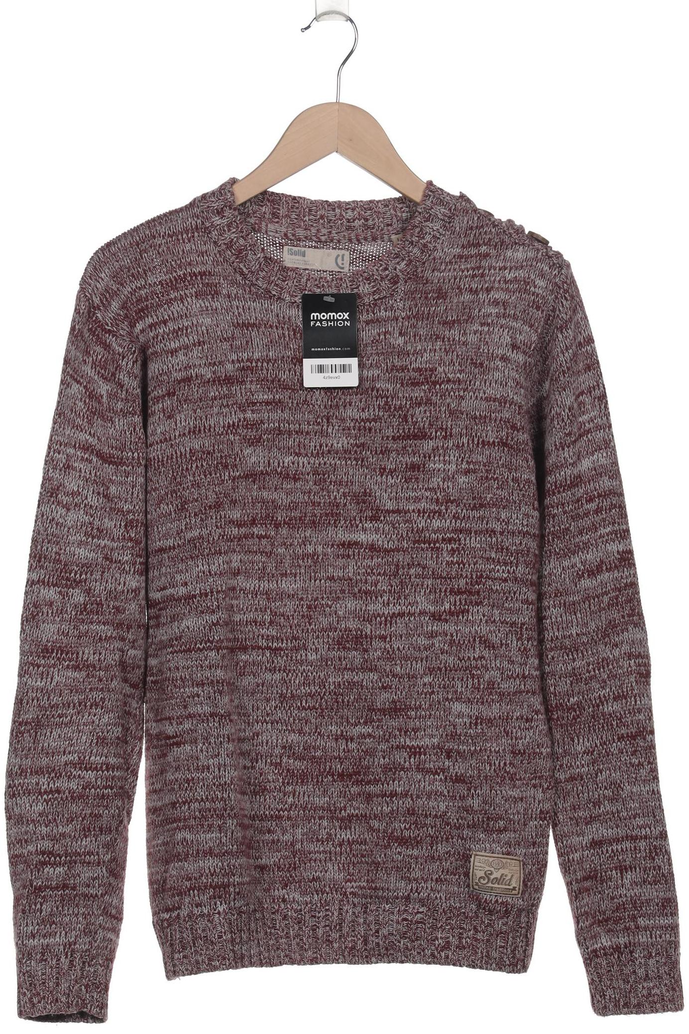 

Solid Herren Pullover, bordeaux, Gr. 52