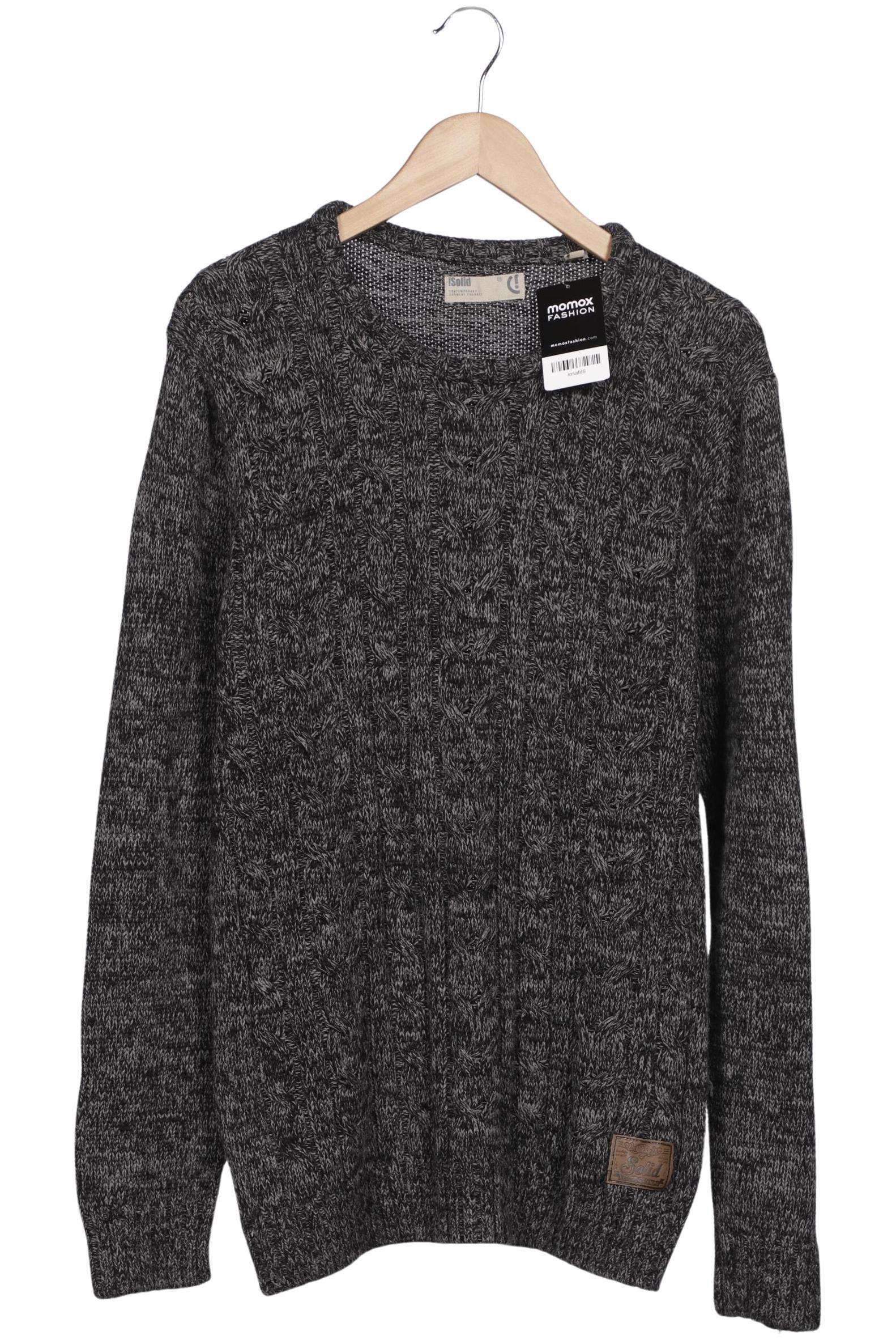 

Solid Herren Pullover, grau, Gr. 52