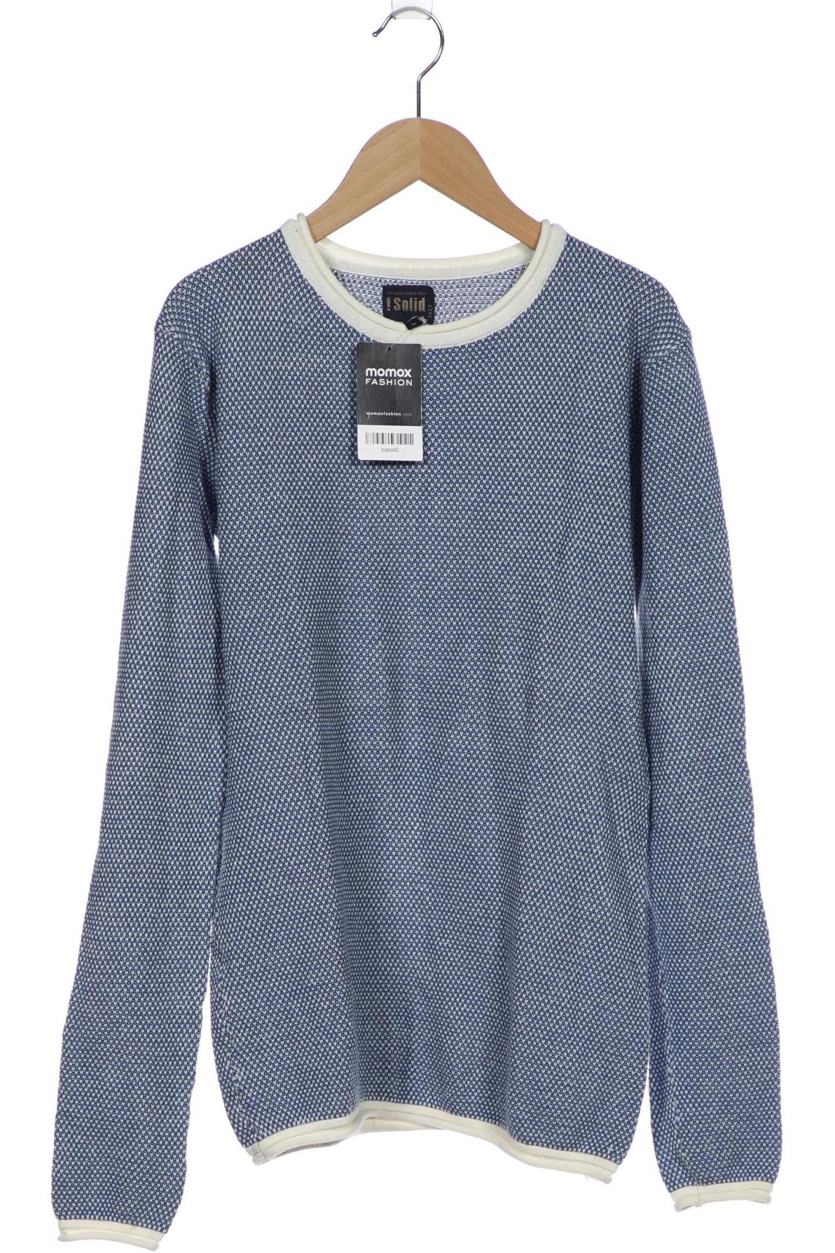 

Solid Herren Pullover, blau