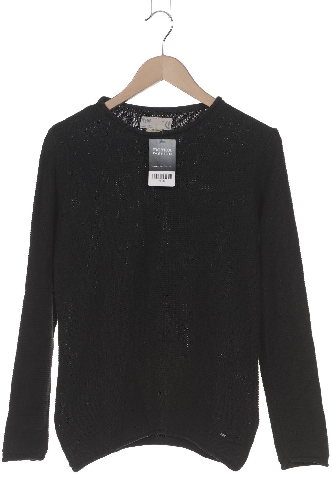 

Solid Herren Pullover, schwarz, Gr. 46