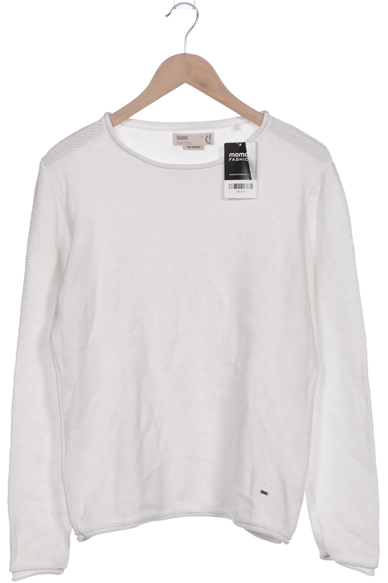 

Solid Herren Pullover, weiß, Gr. 48