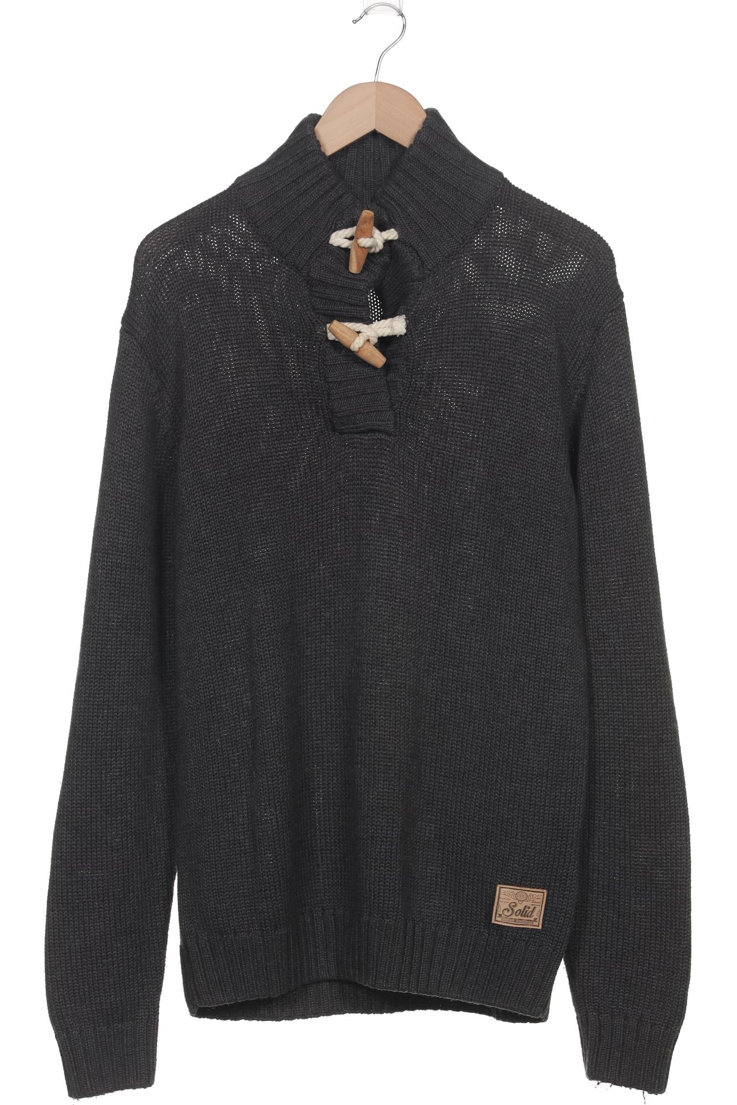 

Solid Herren Pullover, grau, Gr. 56