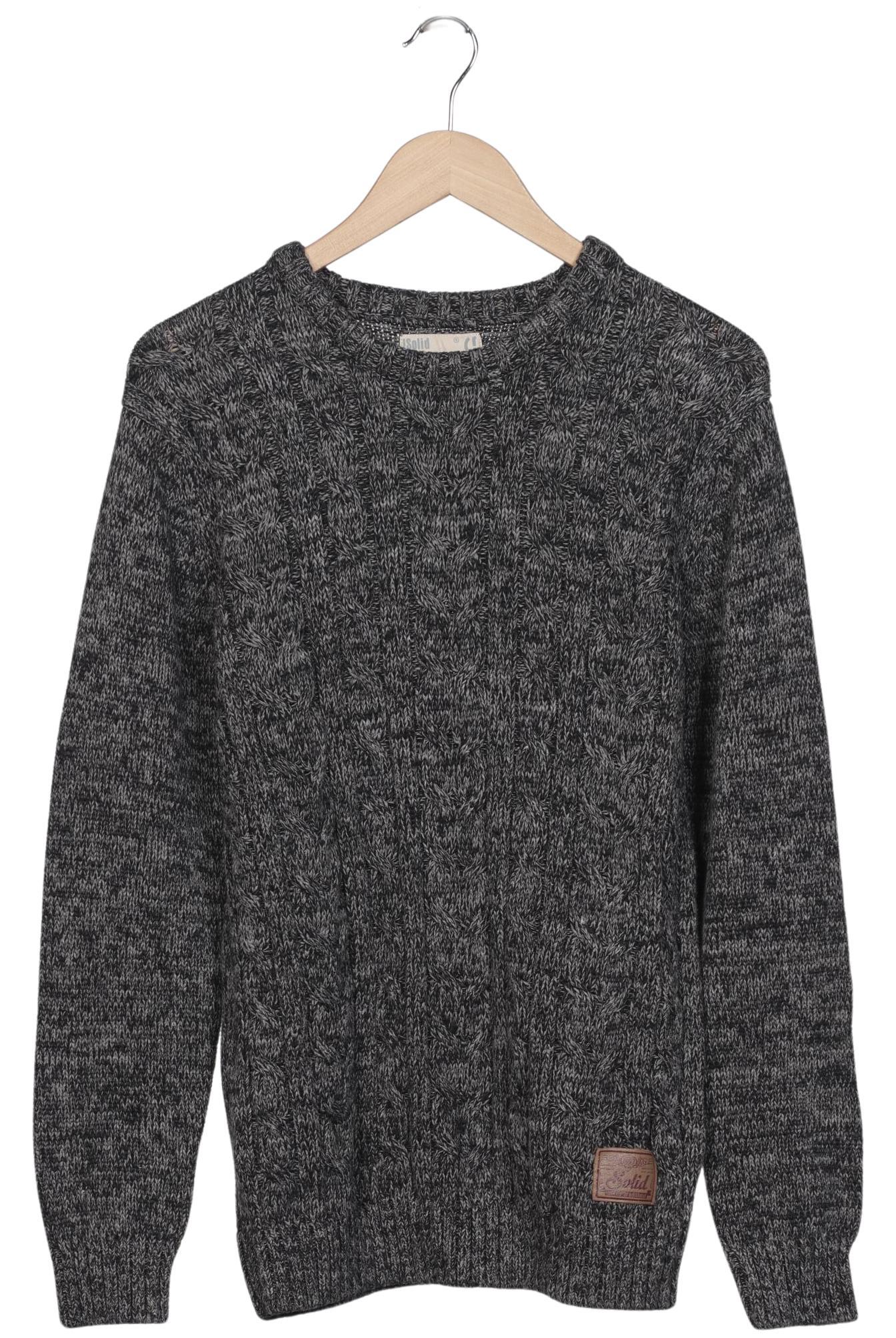 

Solid Herren Pullover, grau, Gr. 52