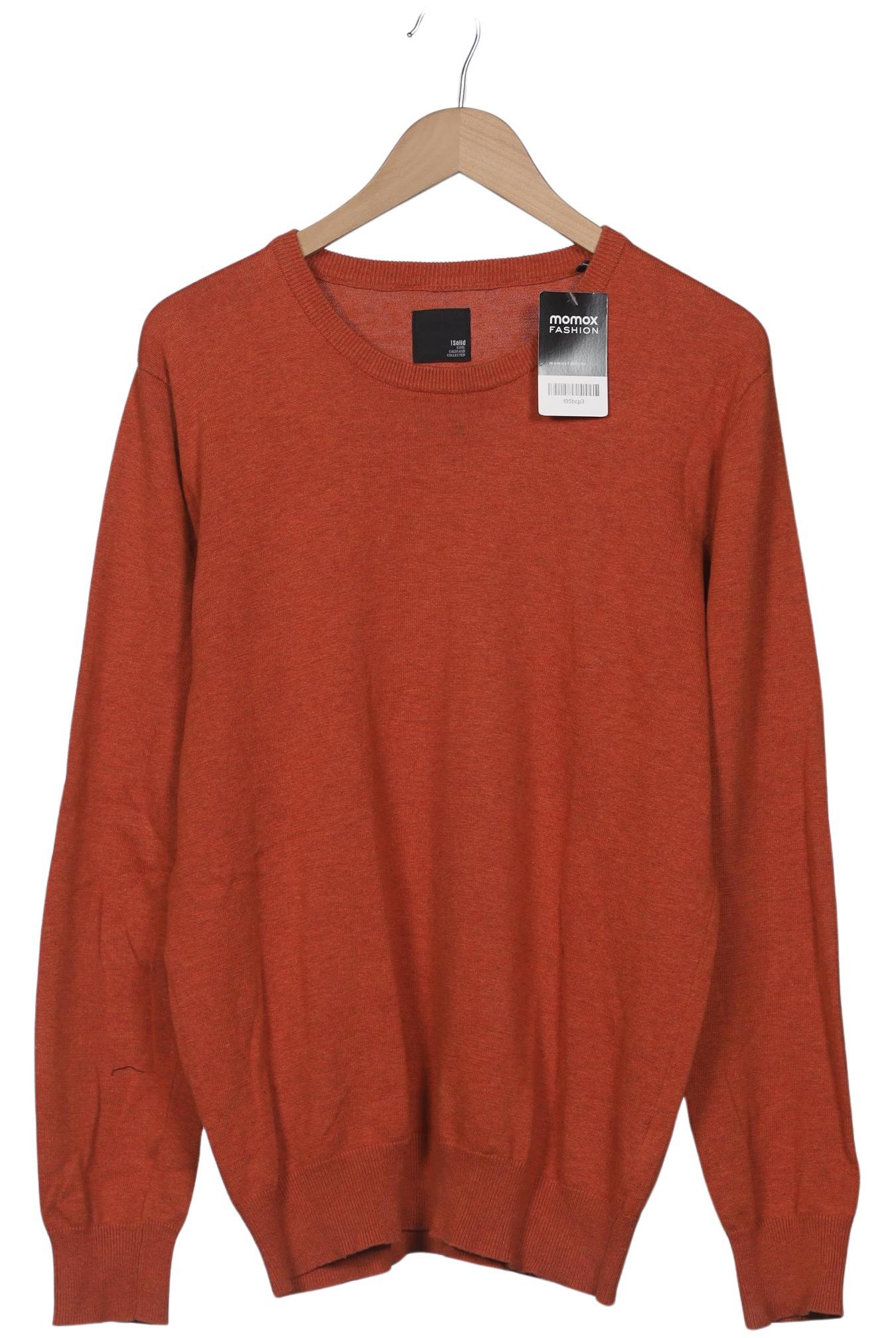 

Solid Herren Pullover, orange, Gr. 52