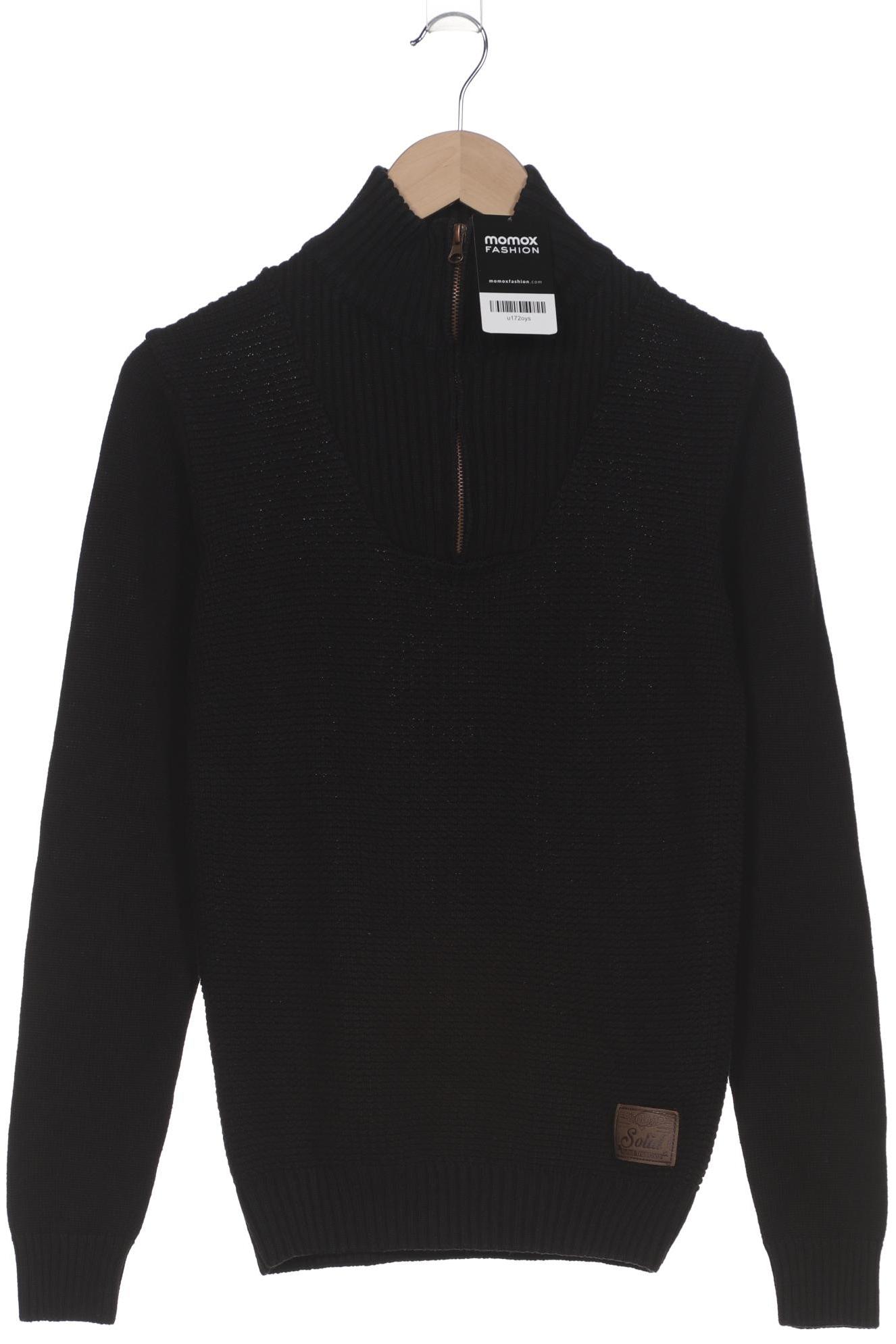

Solid Herren Pullover, schwarz, Gr. 46