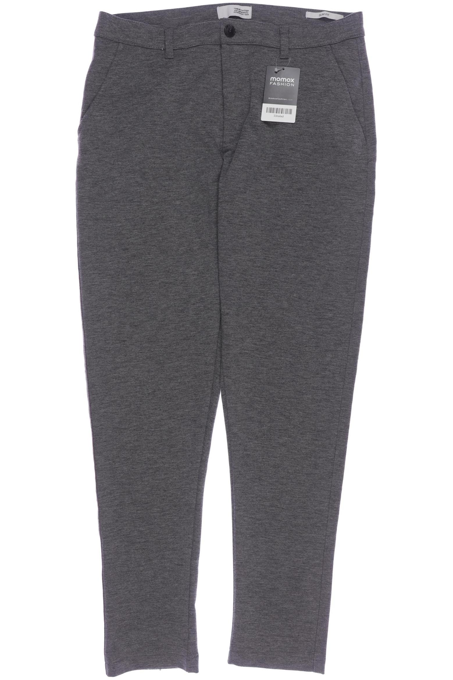 

Solid Herren Stoffhose, grau, Gr. 32