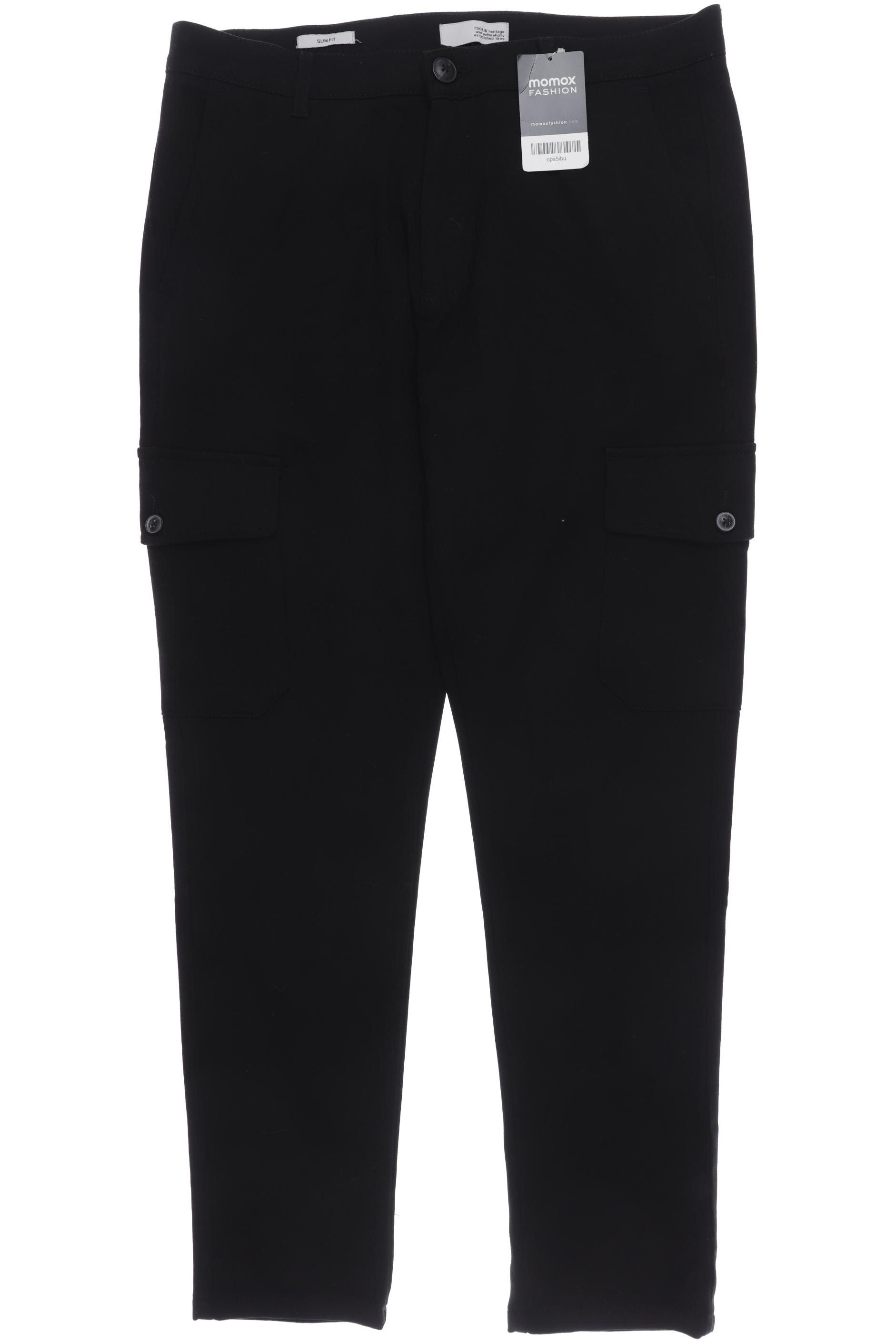 

Solid Herren Stoffhose, schwarz, Gr. 0
