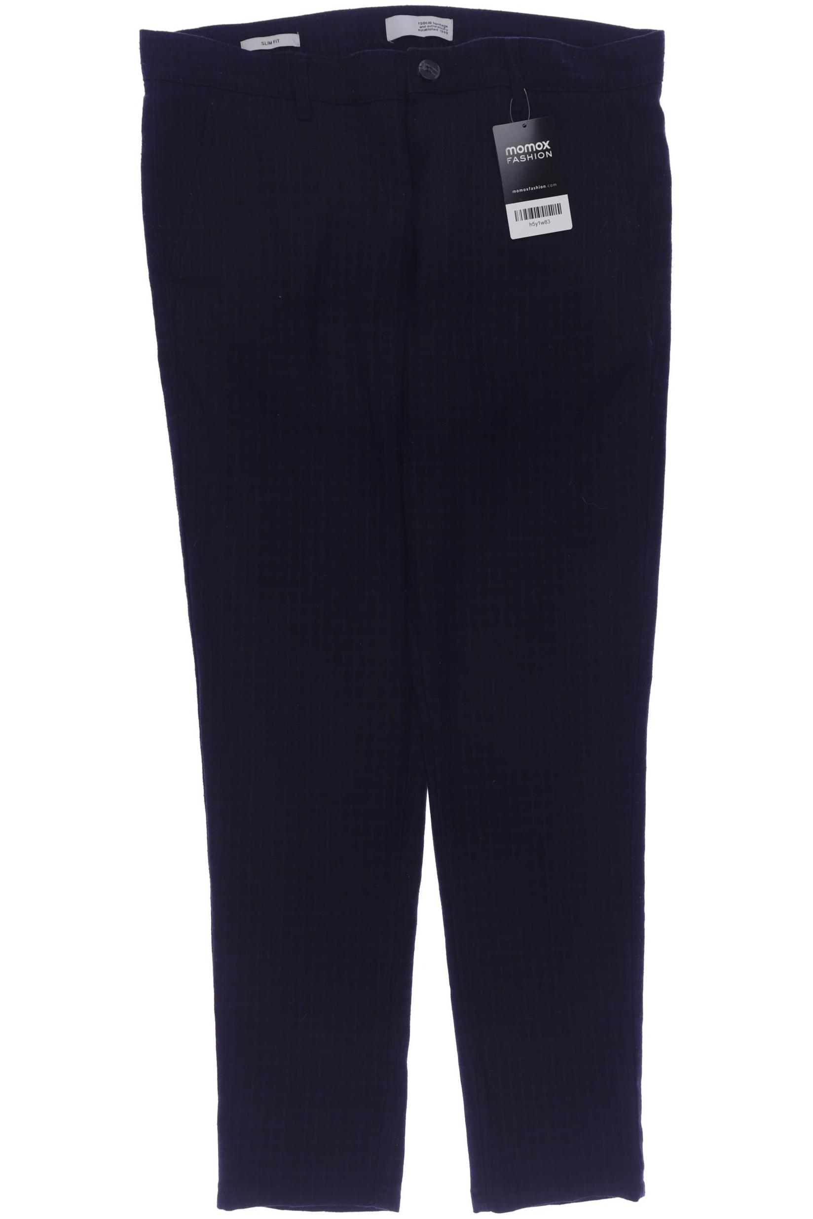 Thumbnail - Solid Herren Stoffhose, marineblau, Gr. 0