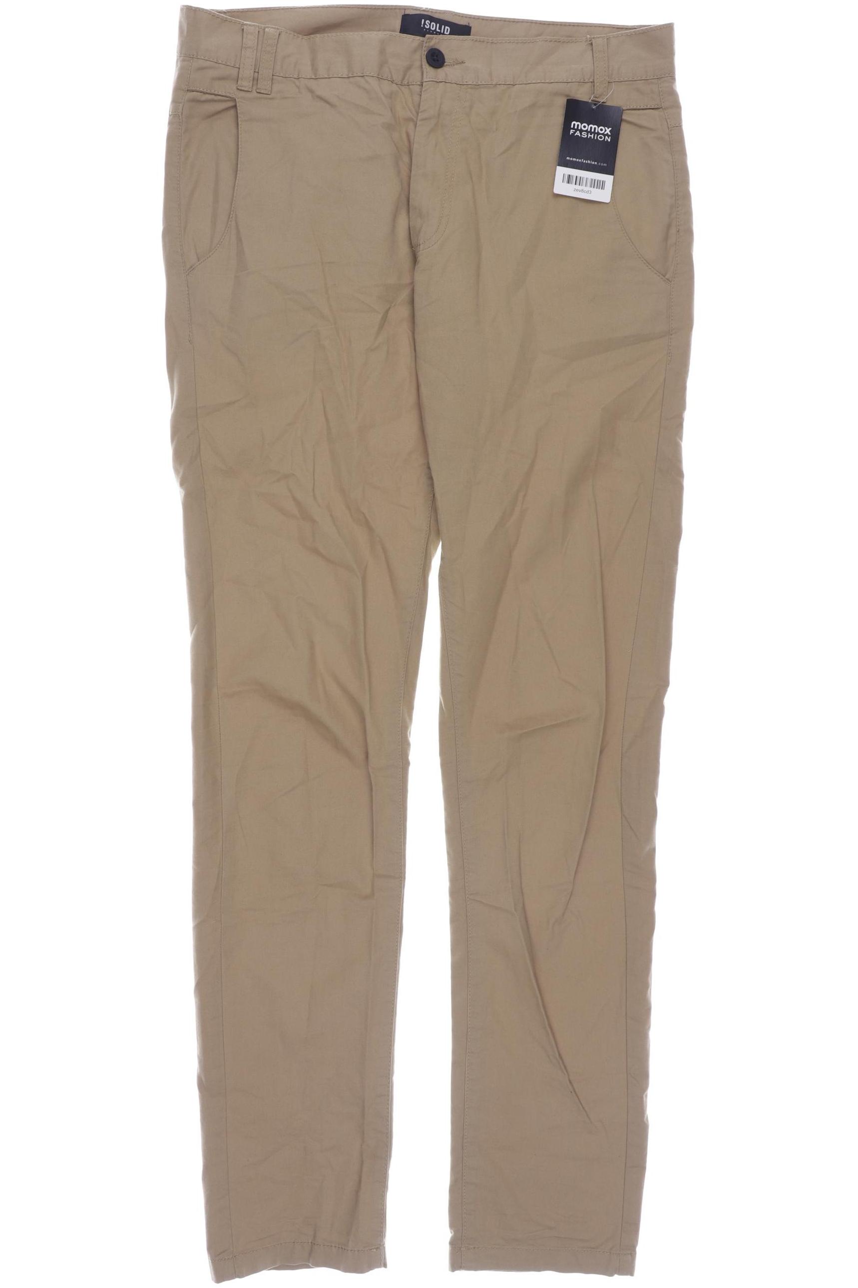 

Solid Herren Stoffhose, beige, Gr. 50