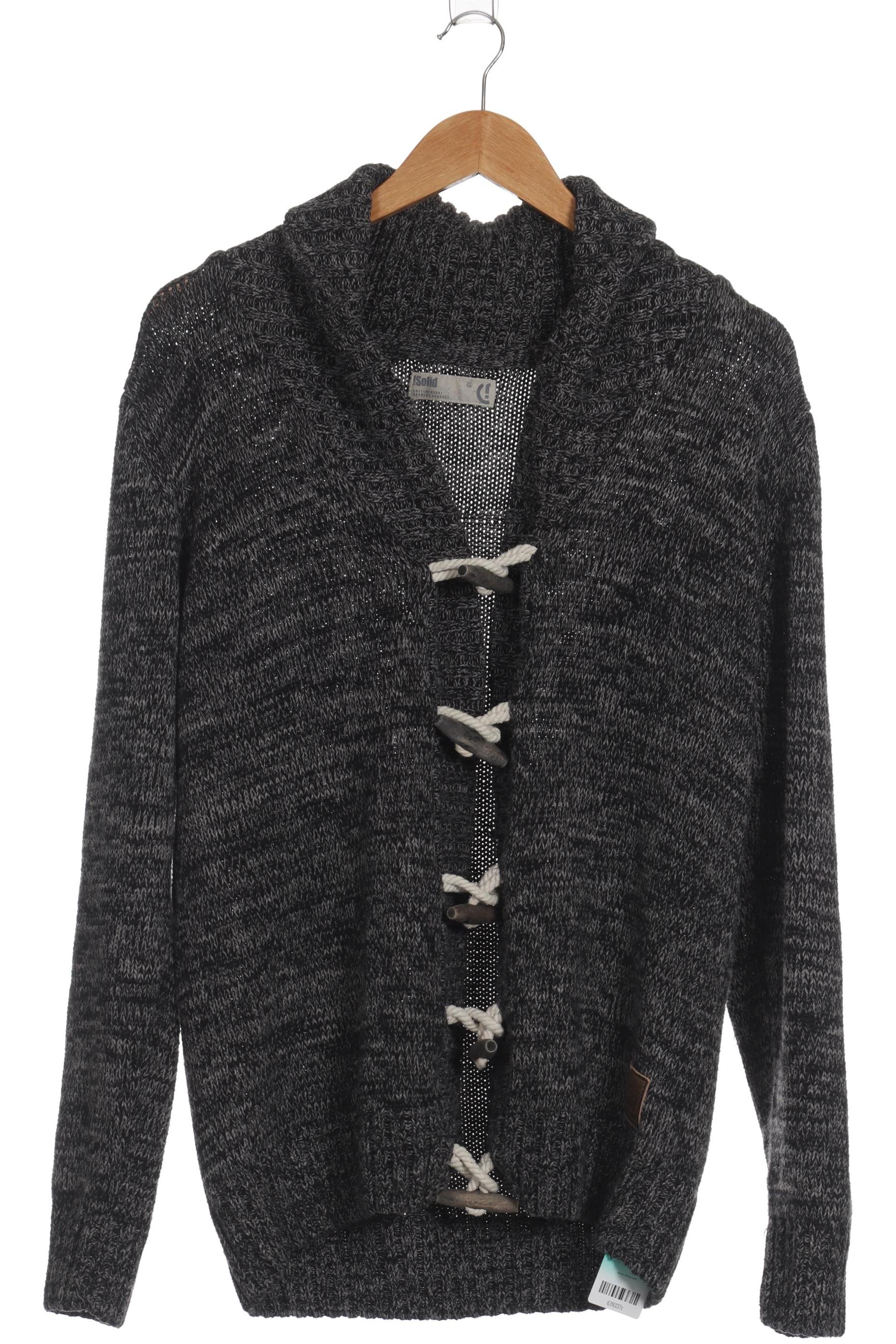 

Solid Herren Strickjacke, grau, Gr. 54