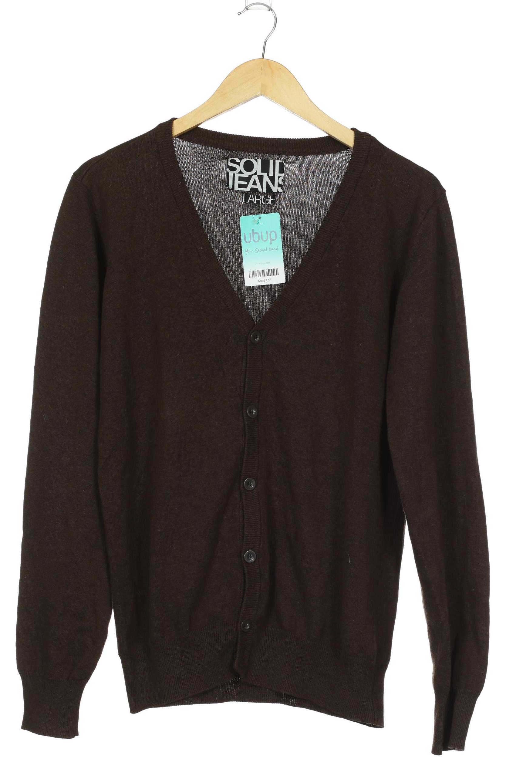 

Solid Herren Strickjacke, schwarz, Gr.