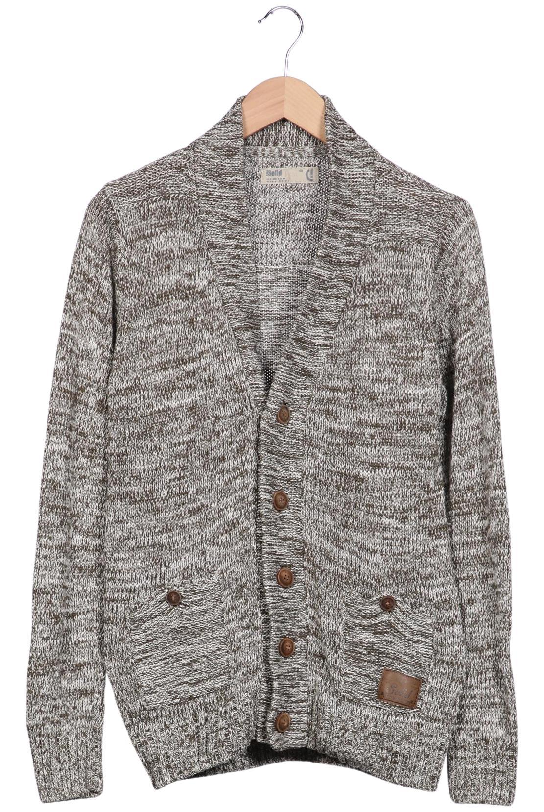 

Solid Herren Strickjacke, grau, Gr. 48