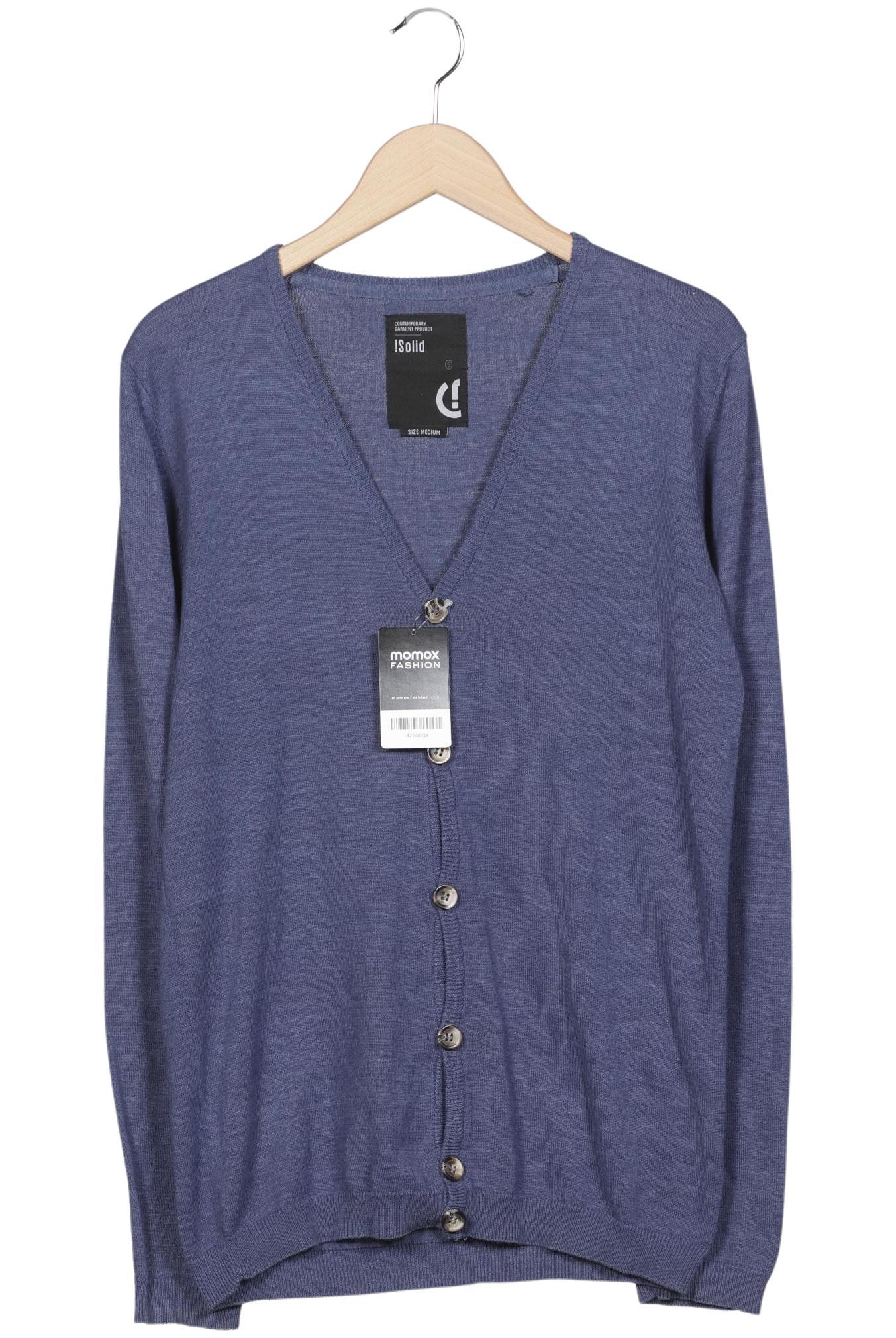 Thumbnail - Solid Herren Strickjacke, blau, Gr. 48