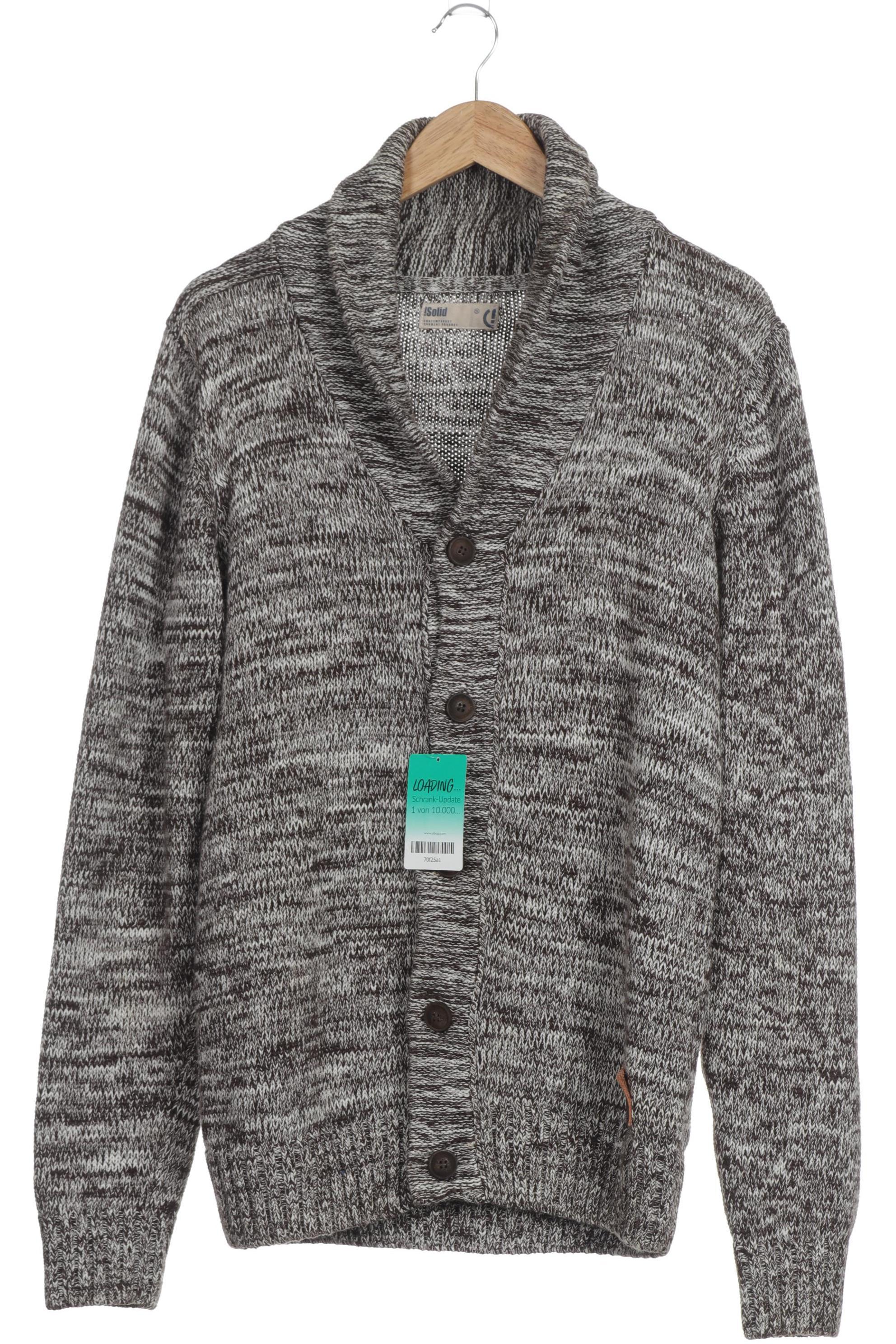 Thumbnail - Solid Herren Strickjacke, braun, Gr.