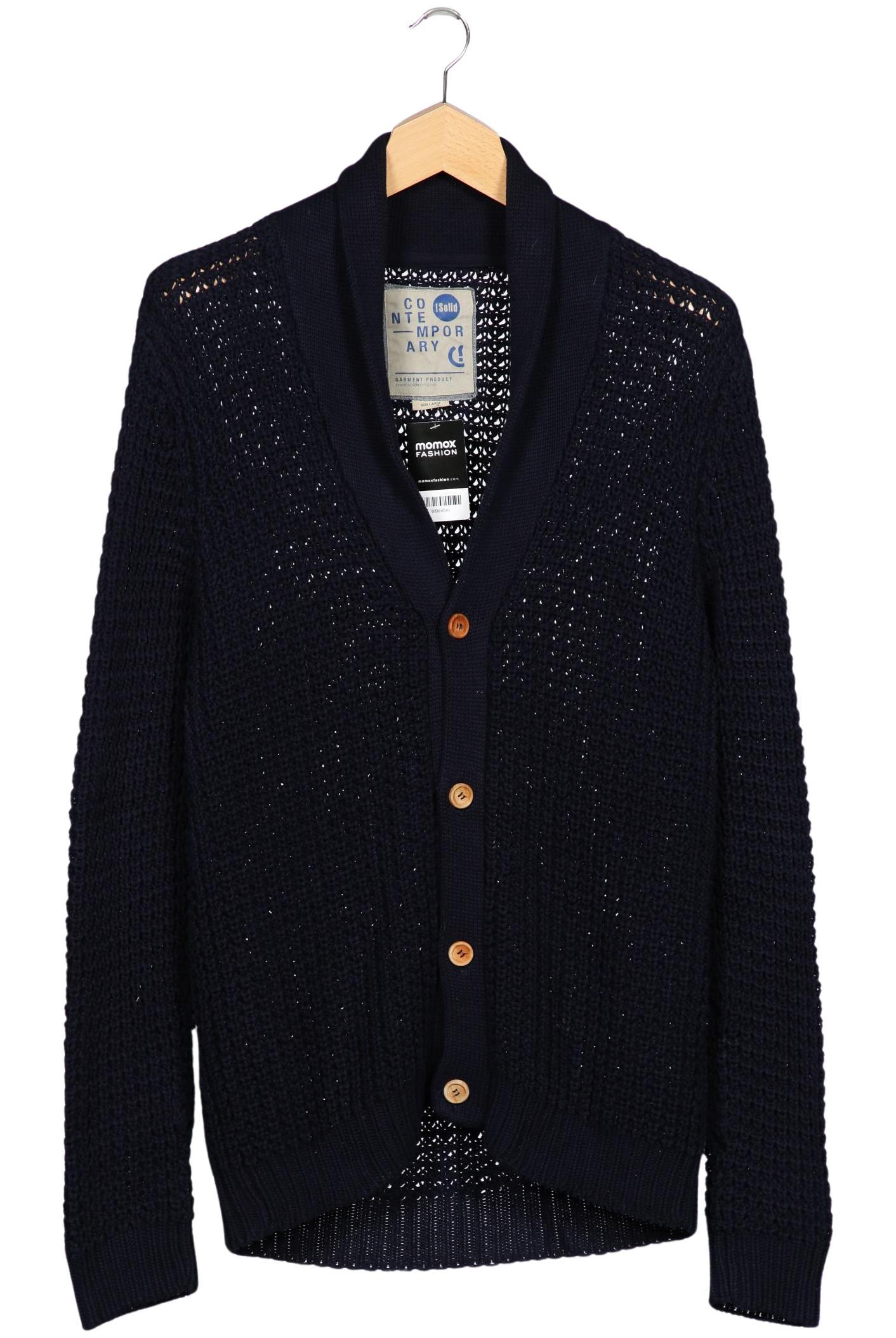 

Solid Herren Strickjacke, marineblau, Gr. 52