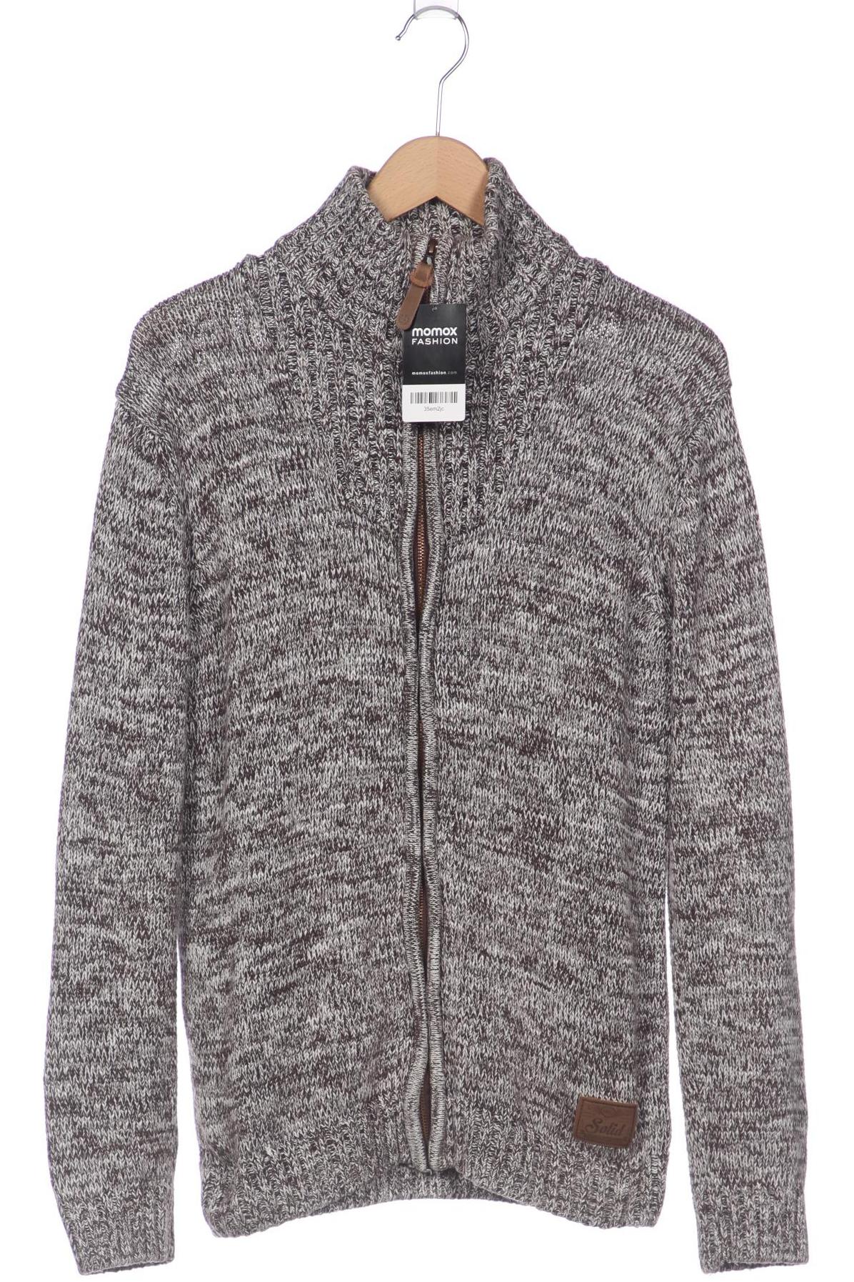 

Solid Herren Strickjacke, grau, Gr. 52