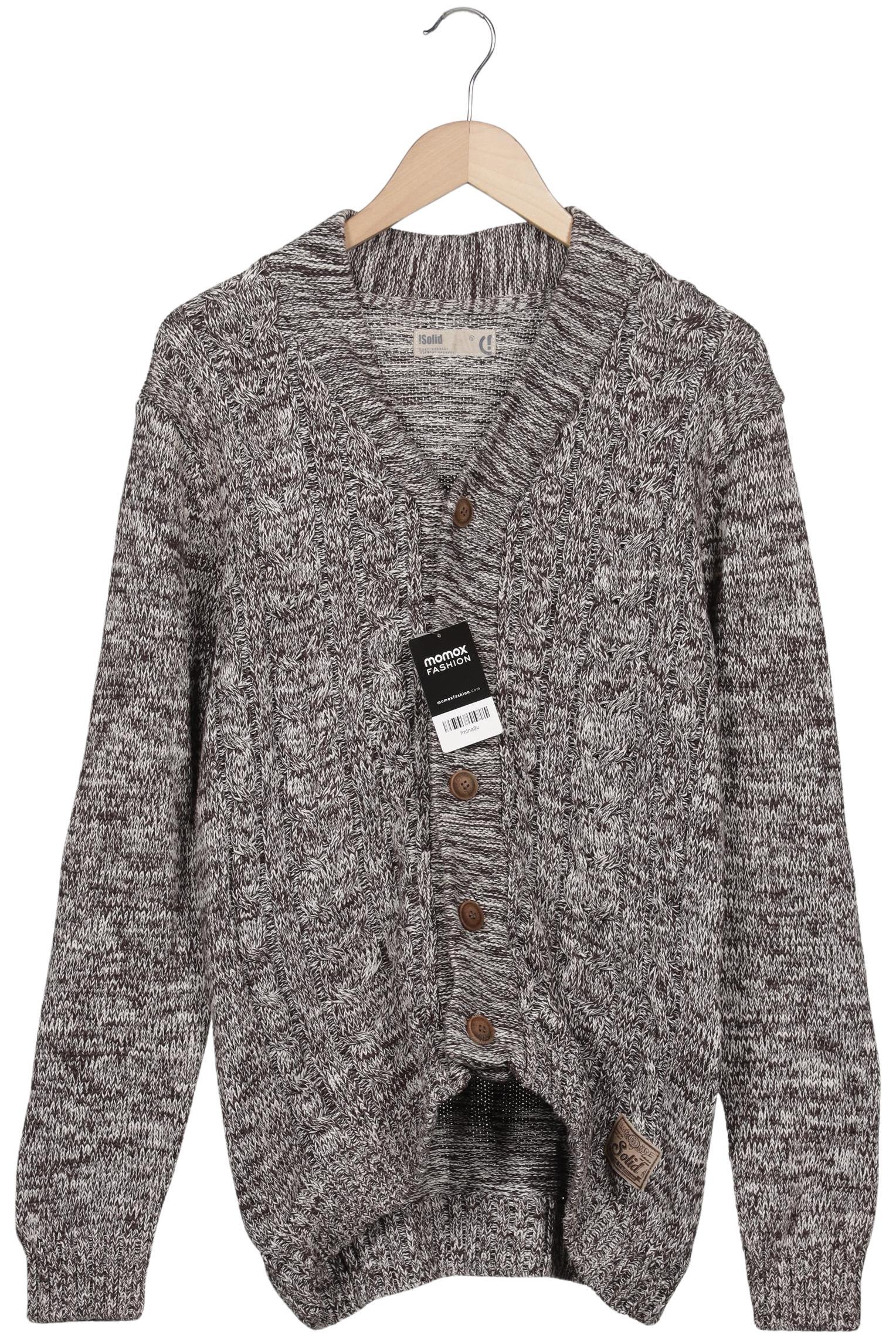 

Solid Herren Strickjacke, grau, Gr. 54