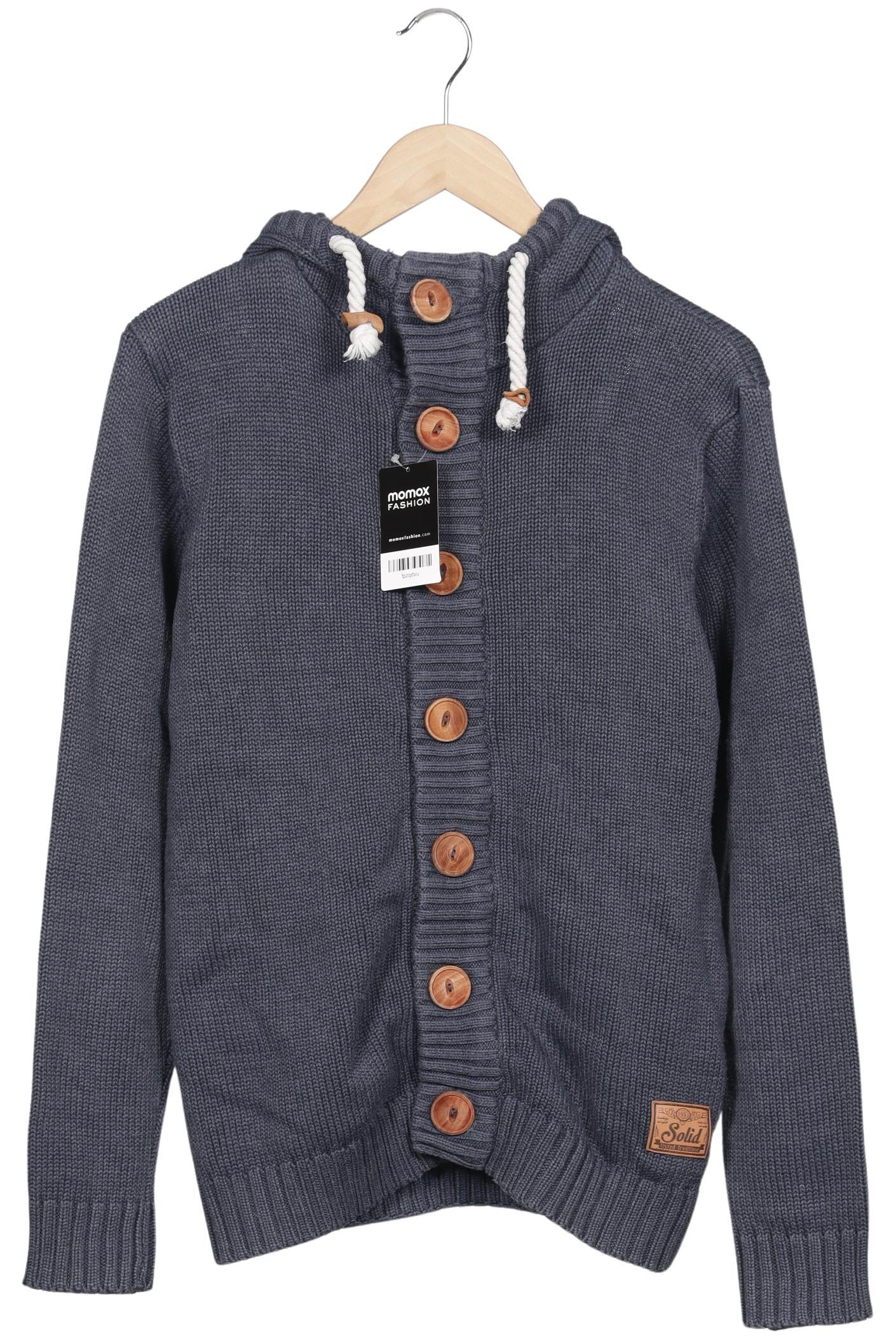 

Solid Herren Strickjacke, grau, Gr. 52